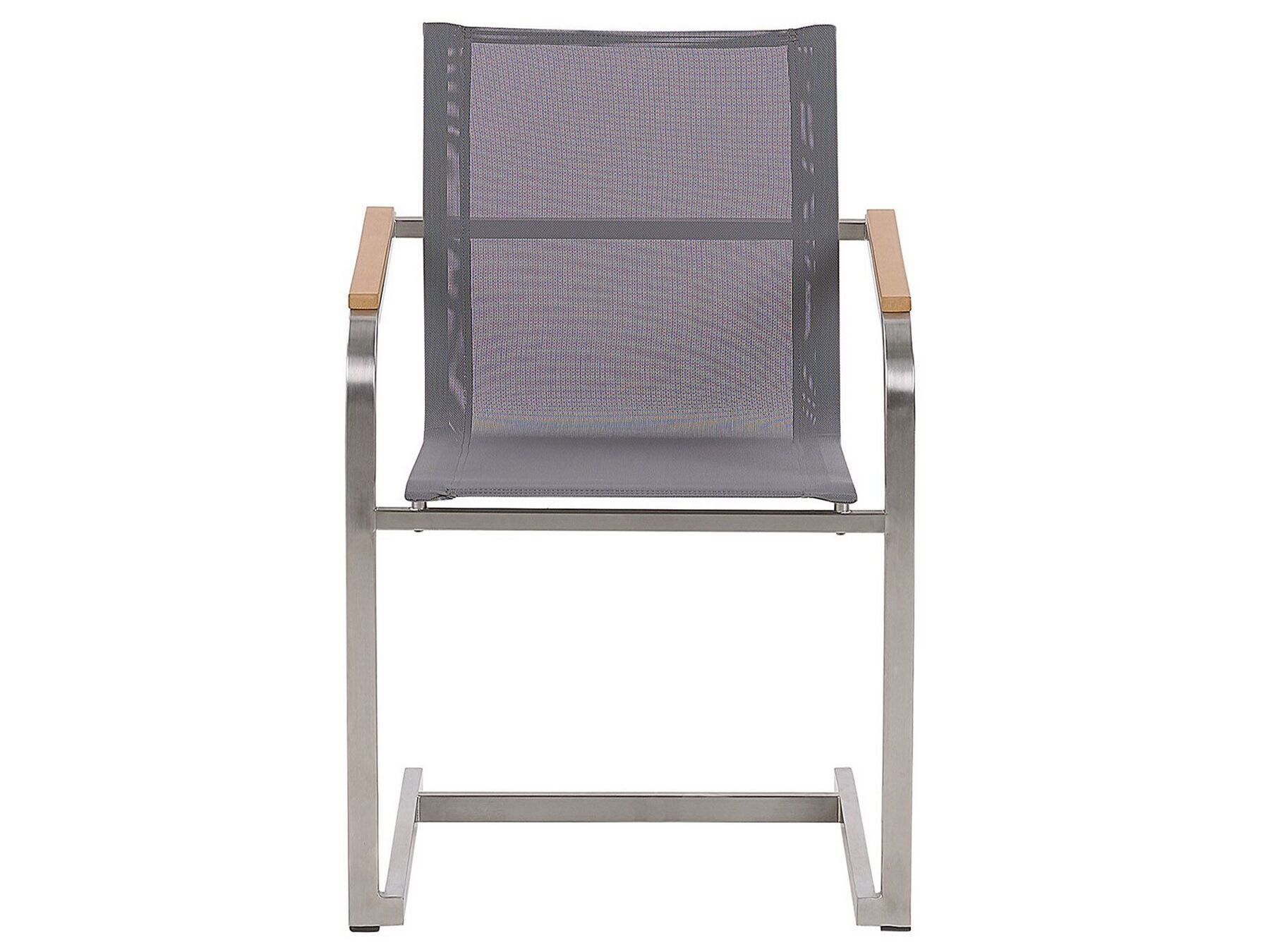 Garden Dining Set 6 Seater COSOLETO Tempered Glass Grey