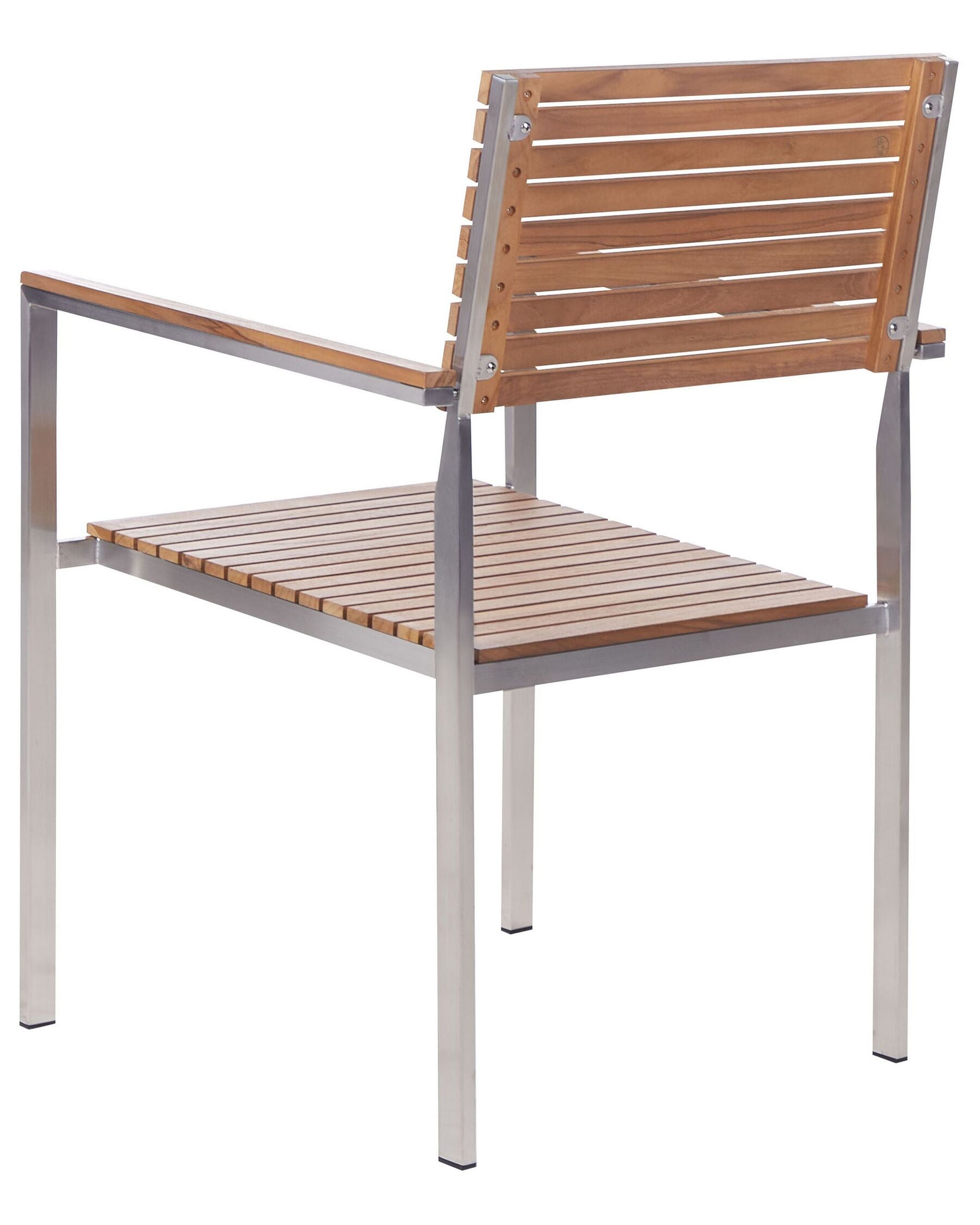 Set of 6 Garden Chairs with Cushions VIAREGGIO Brown