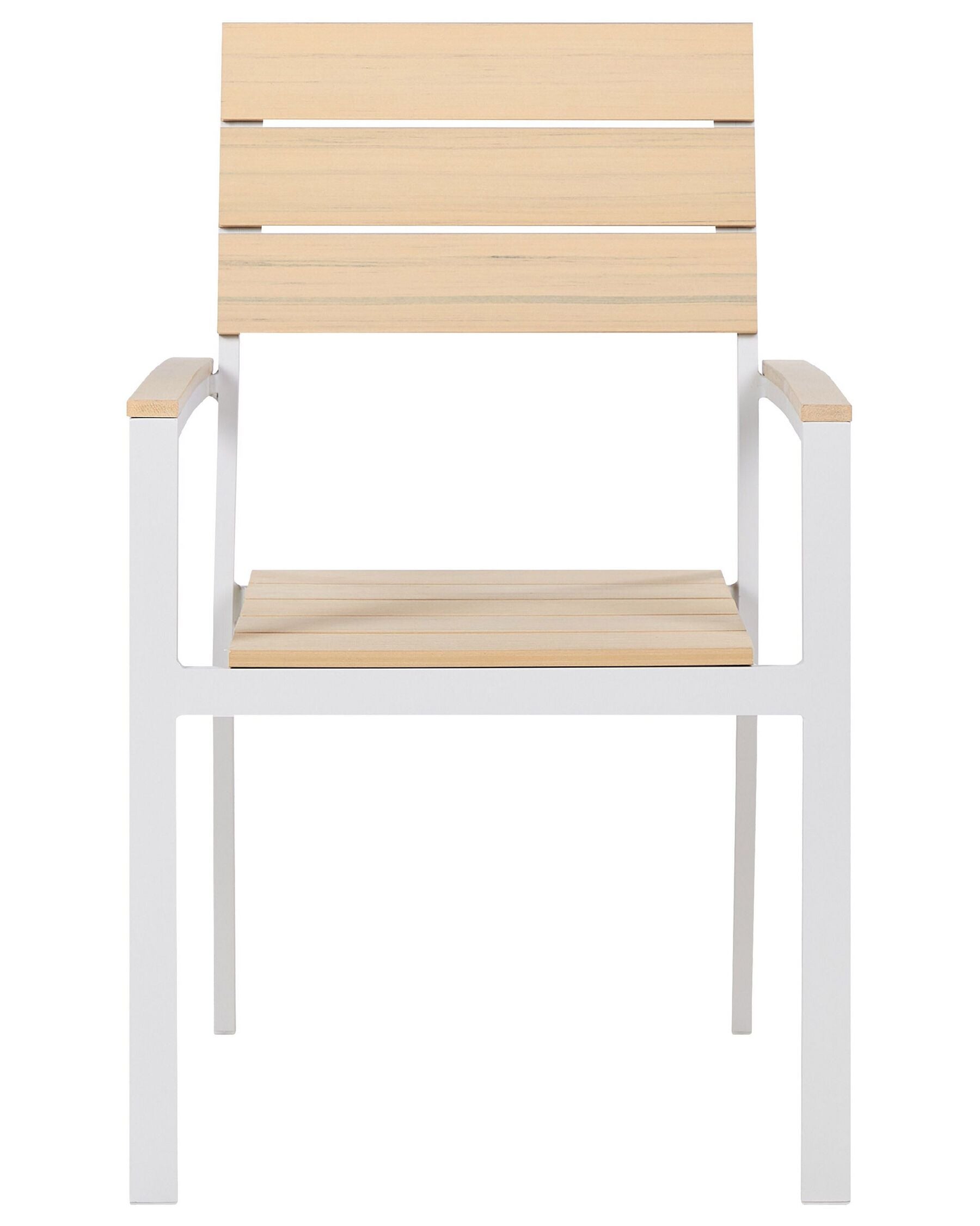 Set of 6 Garden Chairs COMO Beige