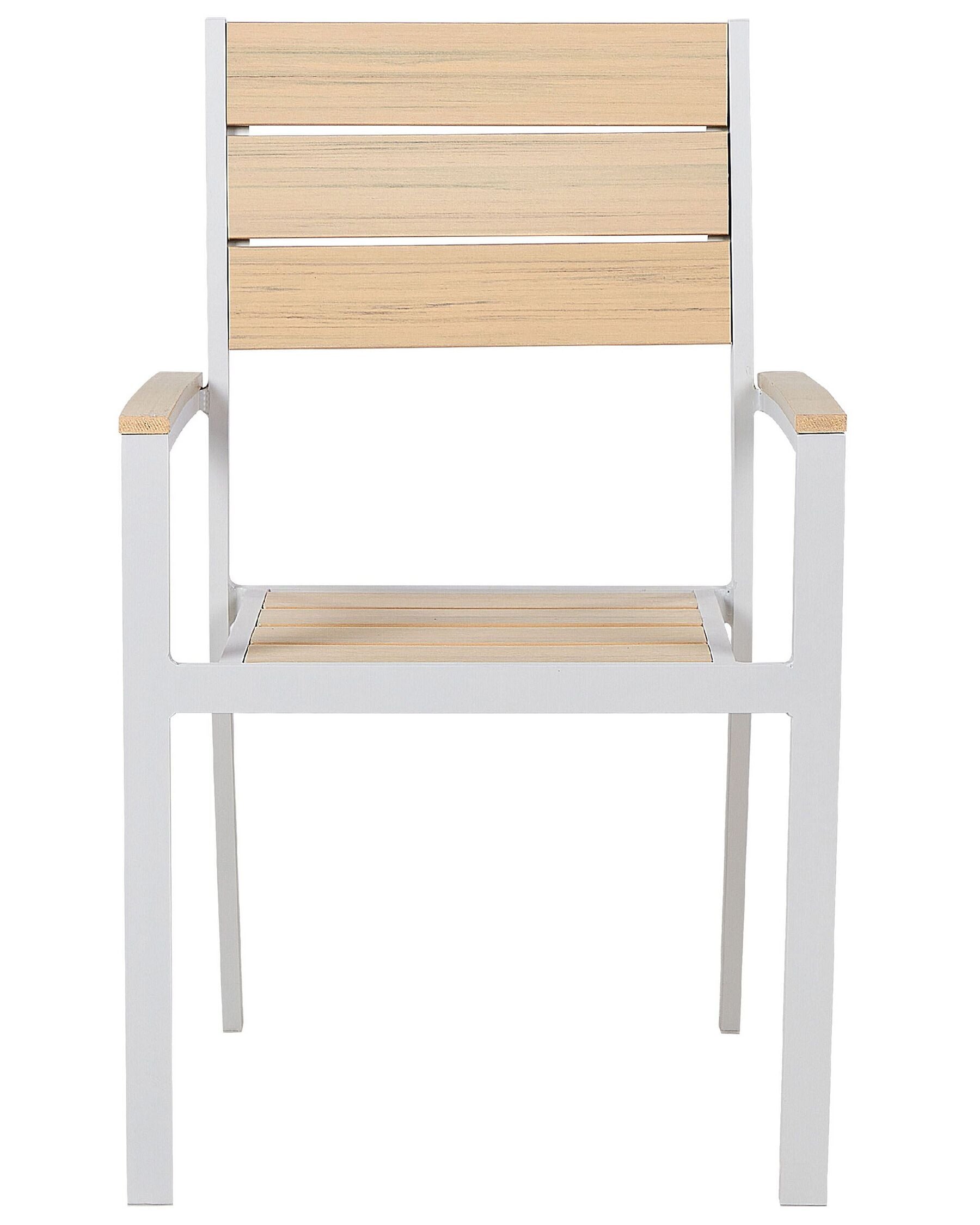 Set of 4 Garden Chairs PRATO Beige