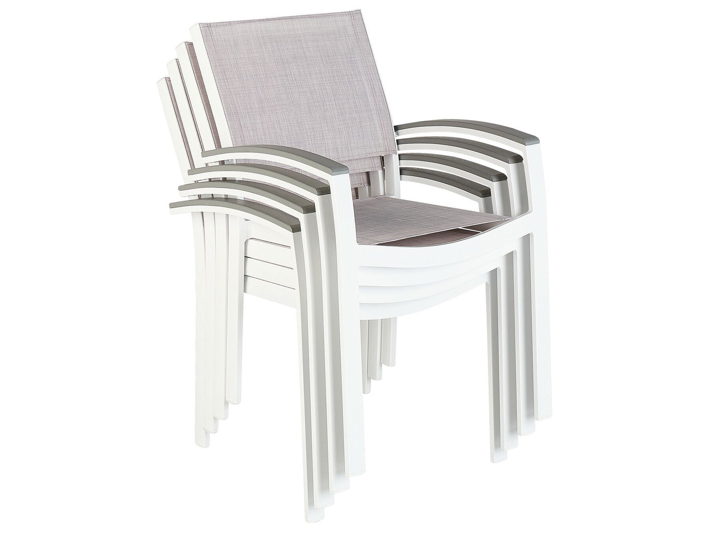 Garden Dining Set 8 Seater PERETA Metal Grey