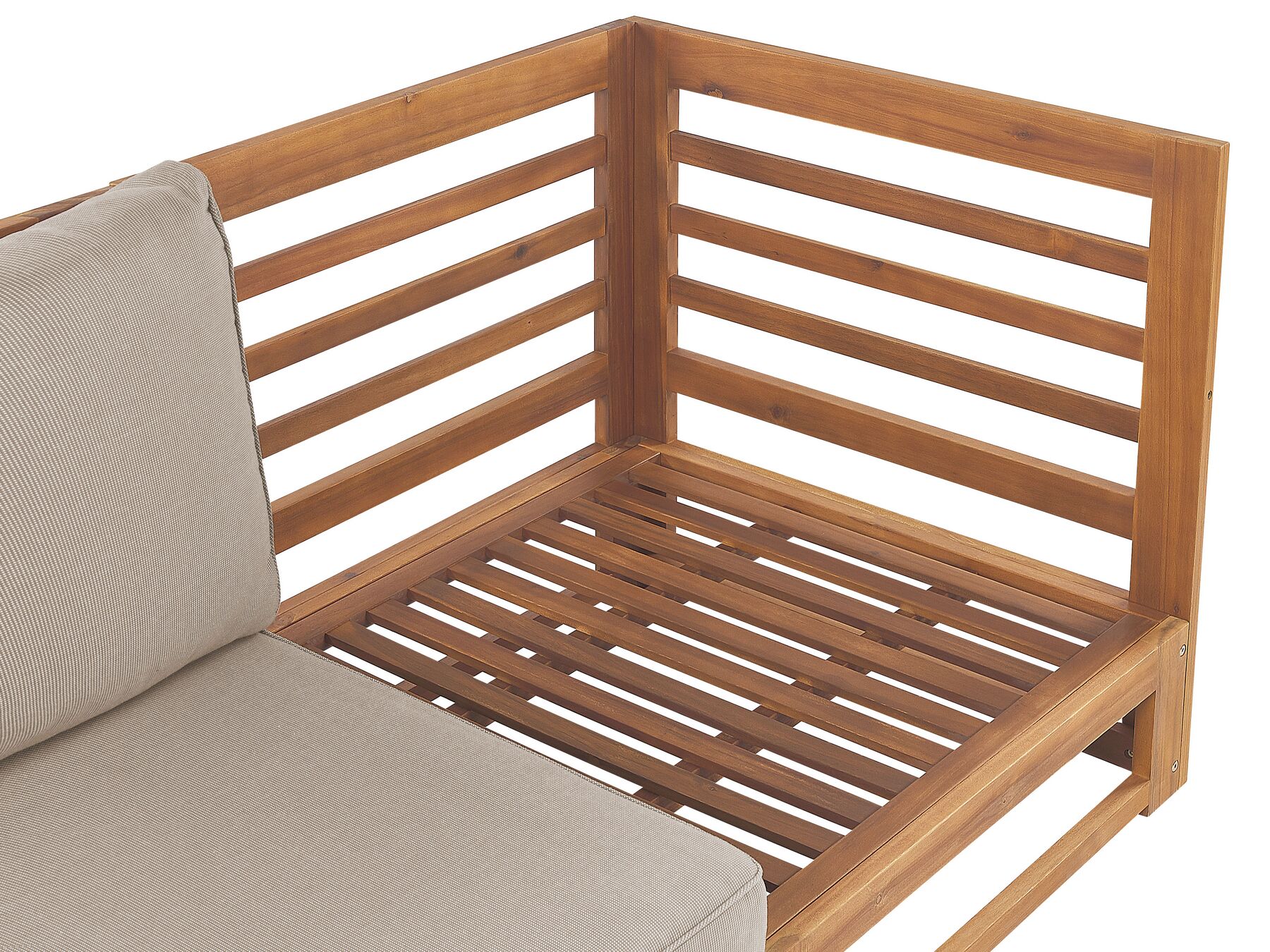 Garden Sofa 3 Seater TRANI Modular Certified Acacia Wood Light Brown