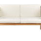 Garden Lounge Set with Table 4 Seater PACIFIC Acacia Wood Off-White