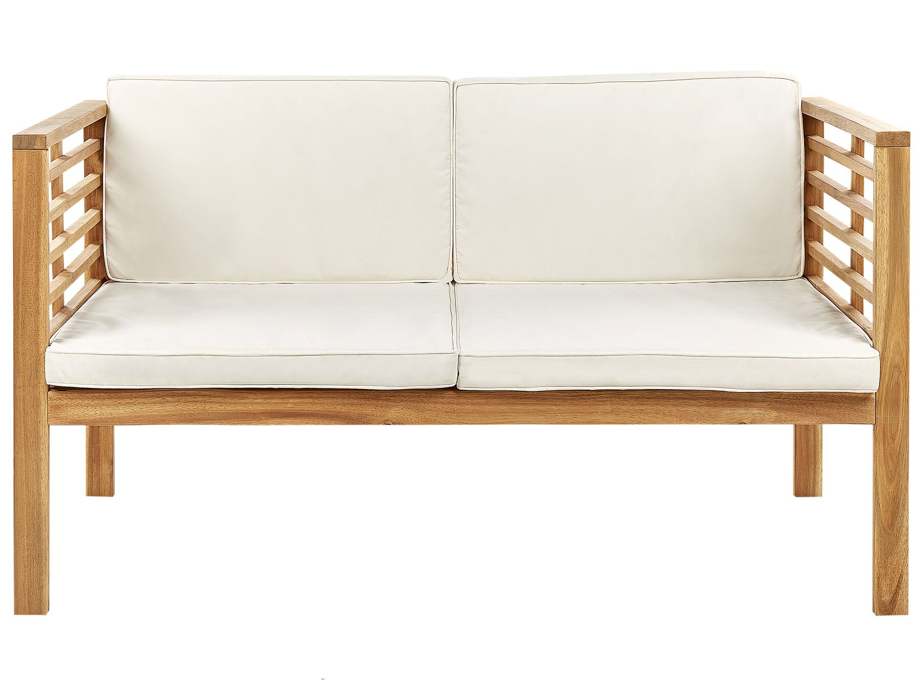 Garden Lounge Set with Table 4 Seater PACIFIC Acacia Wood Off-White