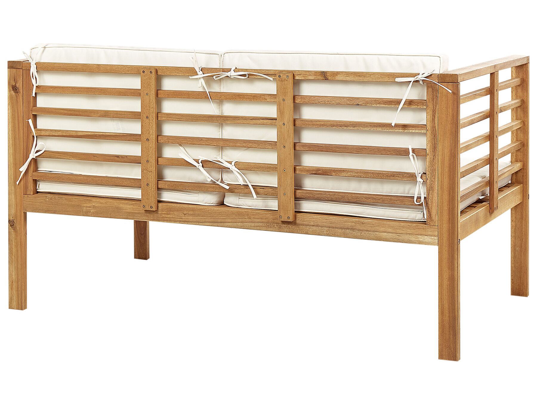 Garden Lounge Set with Table 4 Seater PACIFIC Acacia Wood Off-White