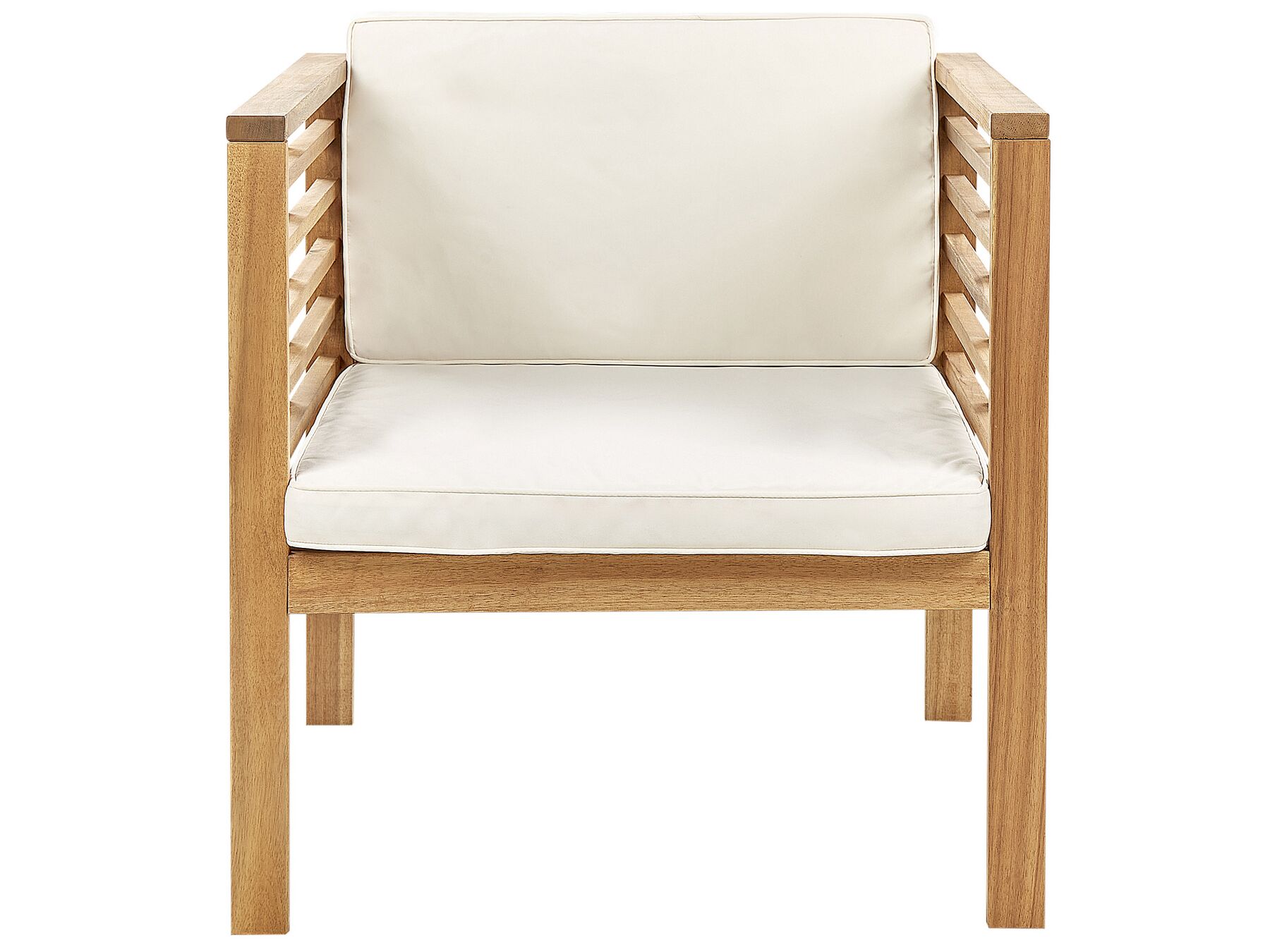 Garden Lounge Set with Table 4 Seater PACIFIC Acacia Wood Off-White