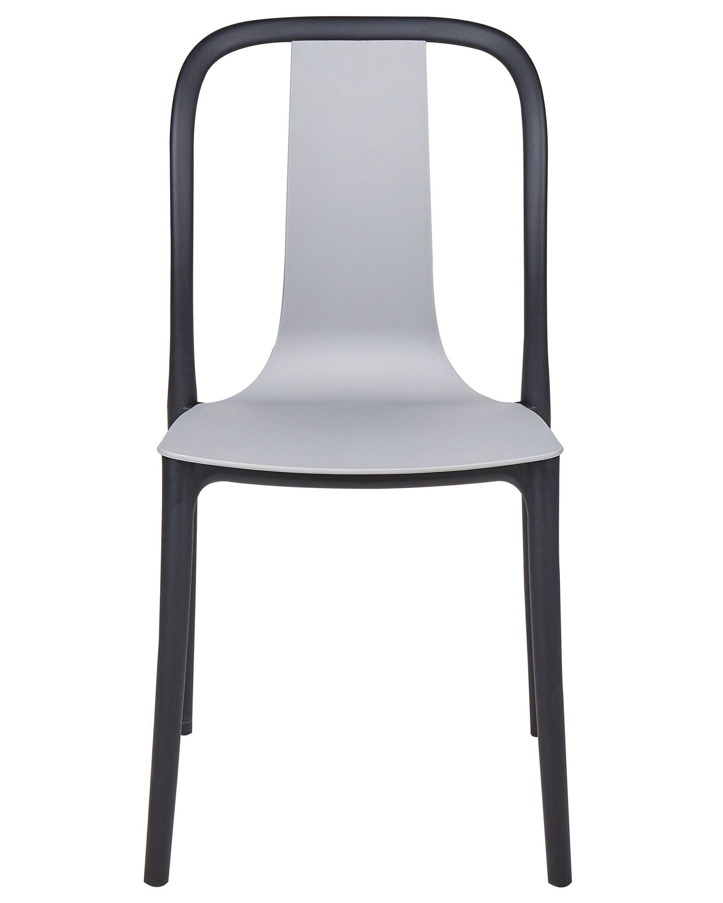 Set of 4 Garden Chairs SPEZIA Grey