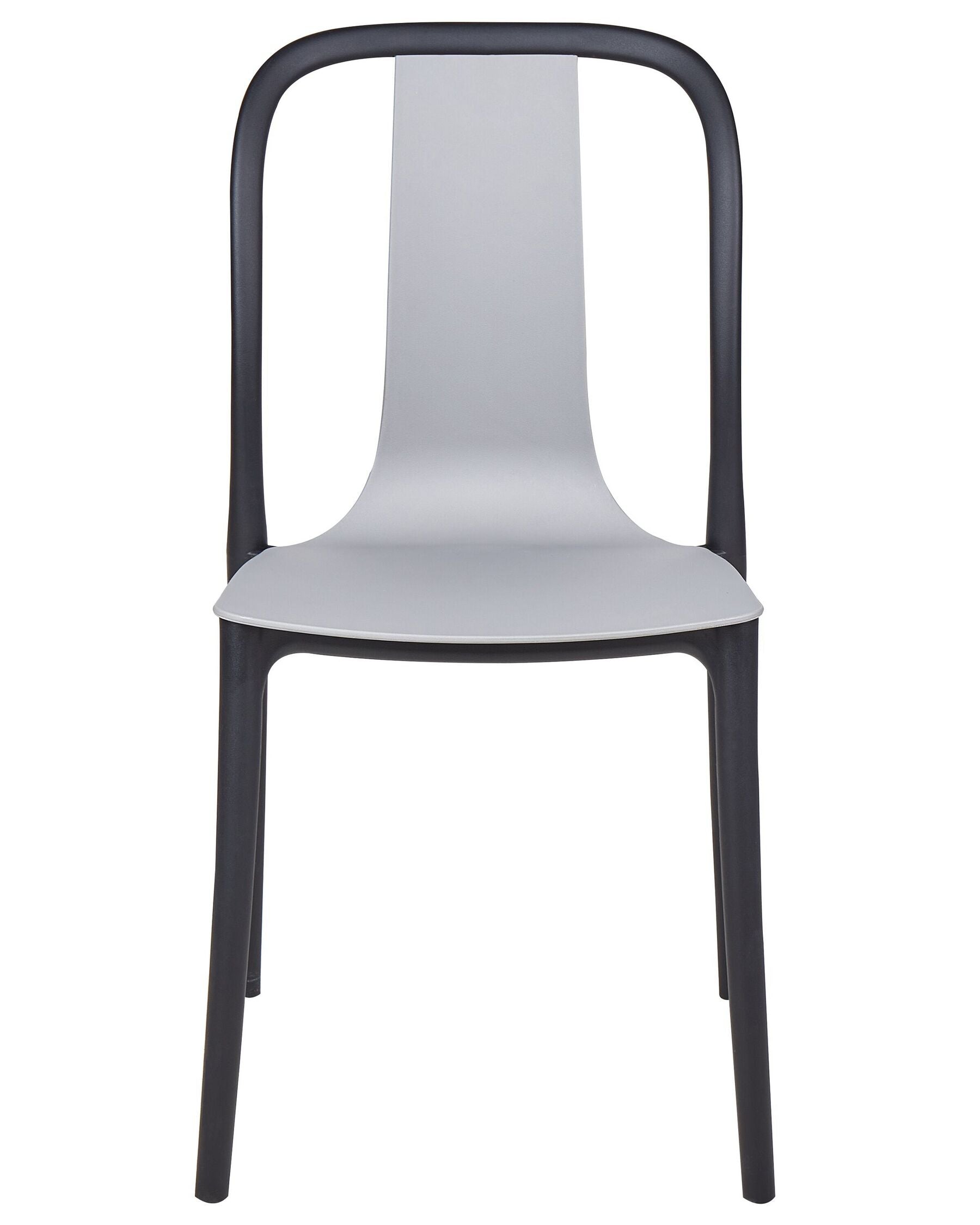 Set of 4 Garden Chairs SPEZIA Grey