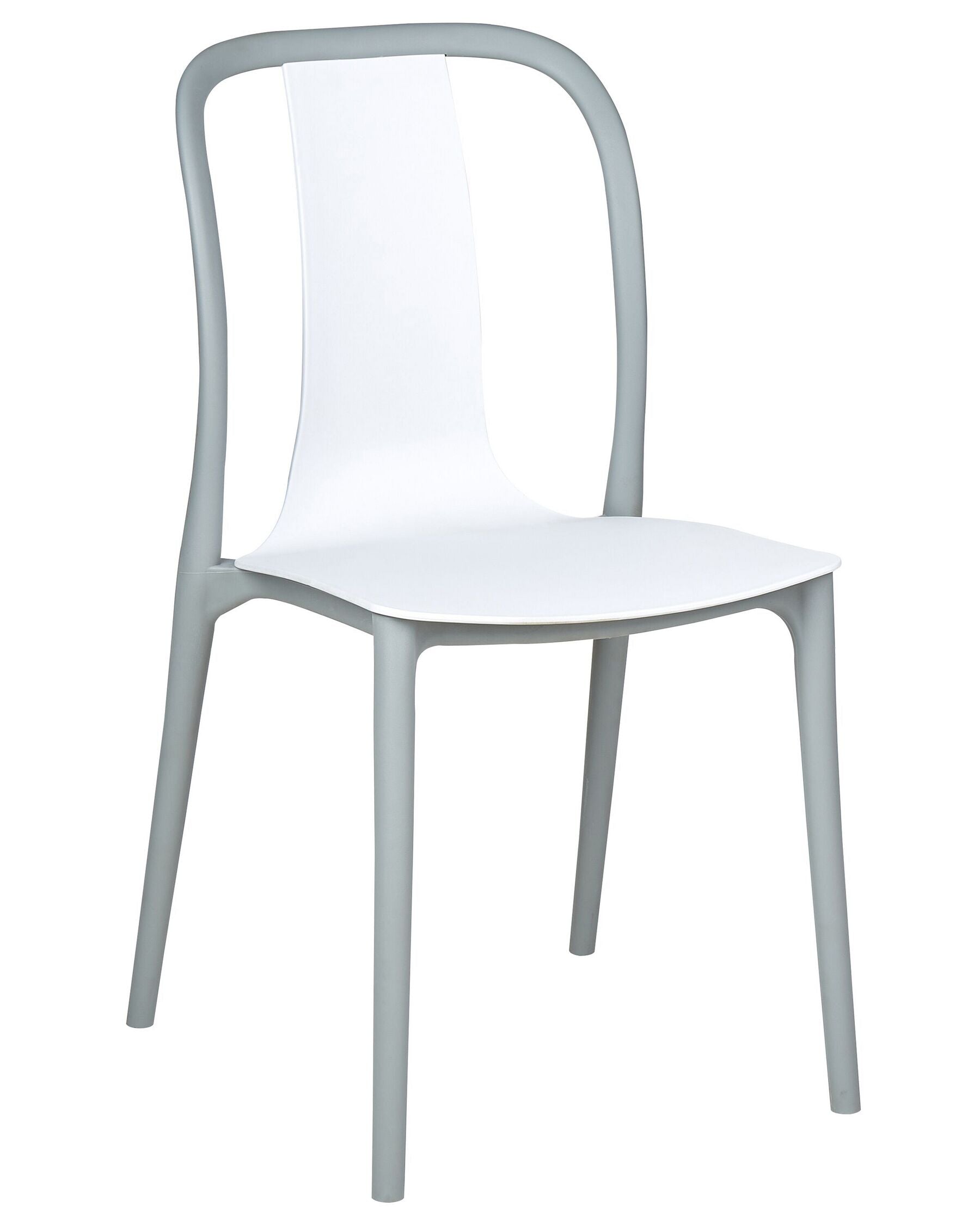Set of 8 Garden Chairs SPEZIA White