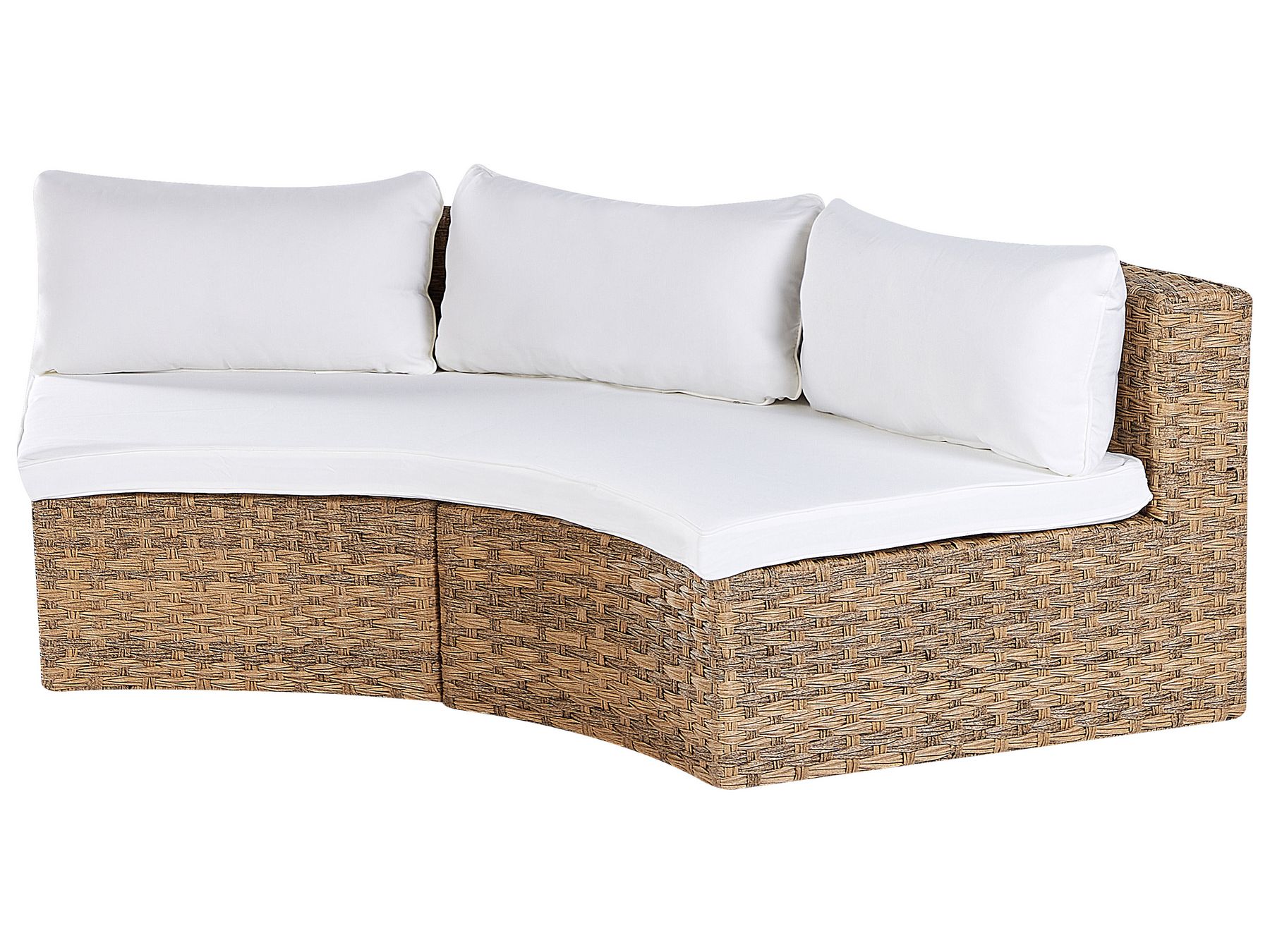 Garden Lounge Set with Table 9 Seater Rattan Golden Brown