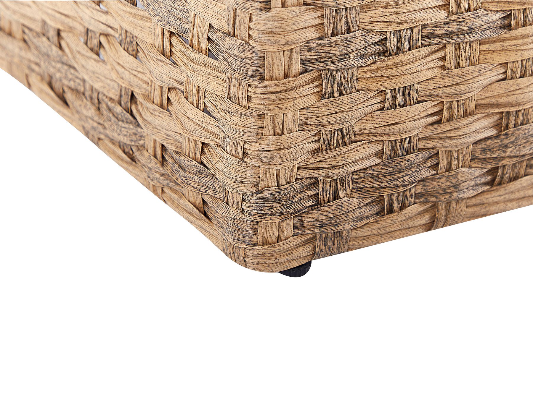 Garden Lounge Set with Table 9 Seater Rattan Golden Brown