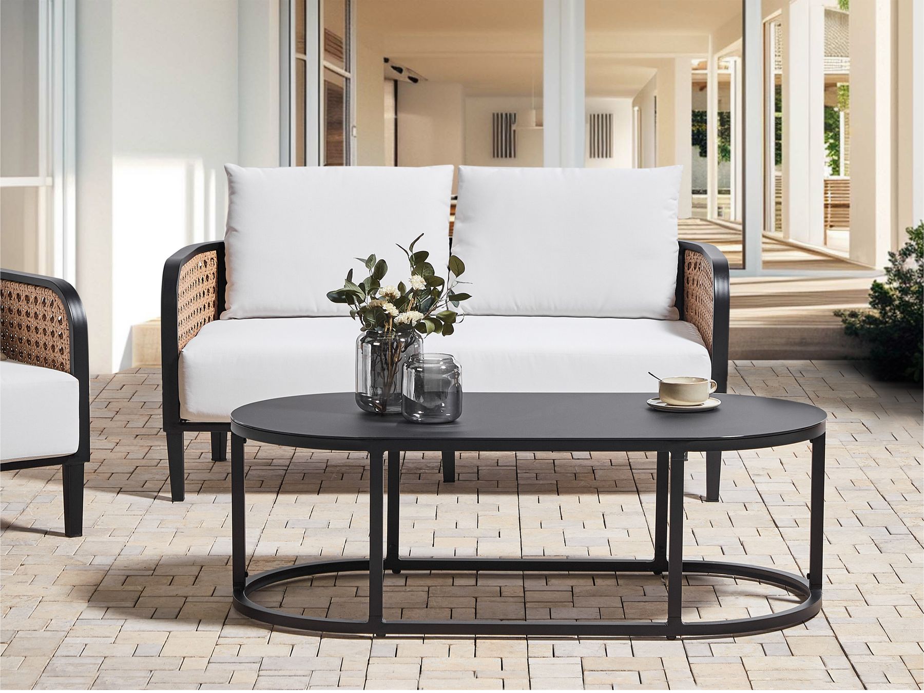 garden sofa 2 seater susua rattan natural