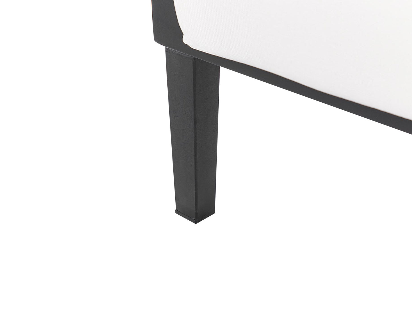 Garden Lounge Set with Table 3 Seater MONTEFALCO Metal White