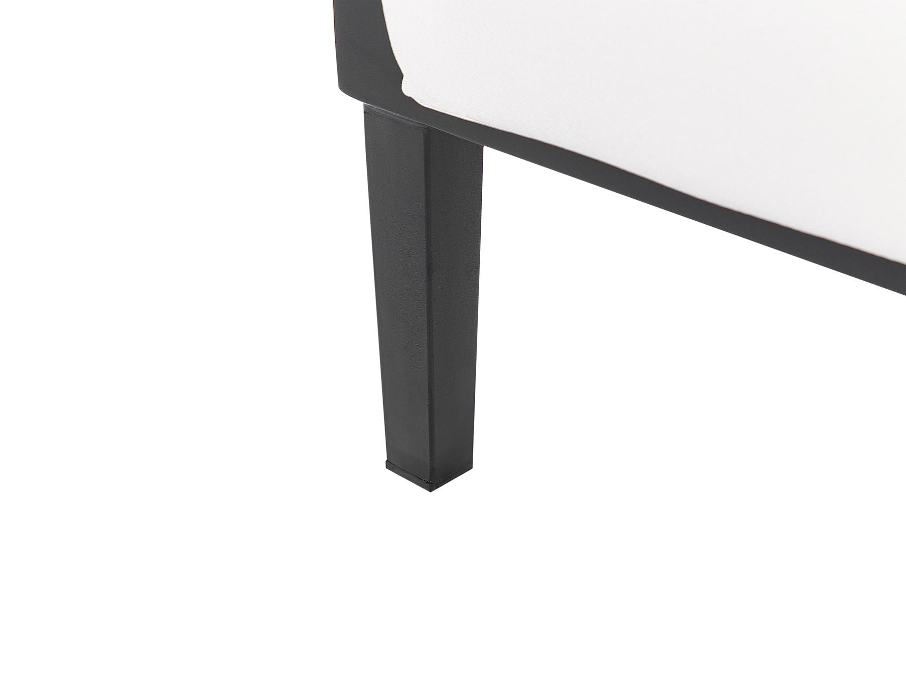 Garden Lounge Set with Table 3 Seater MONTEFALCO Metal White