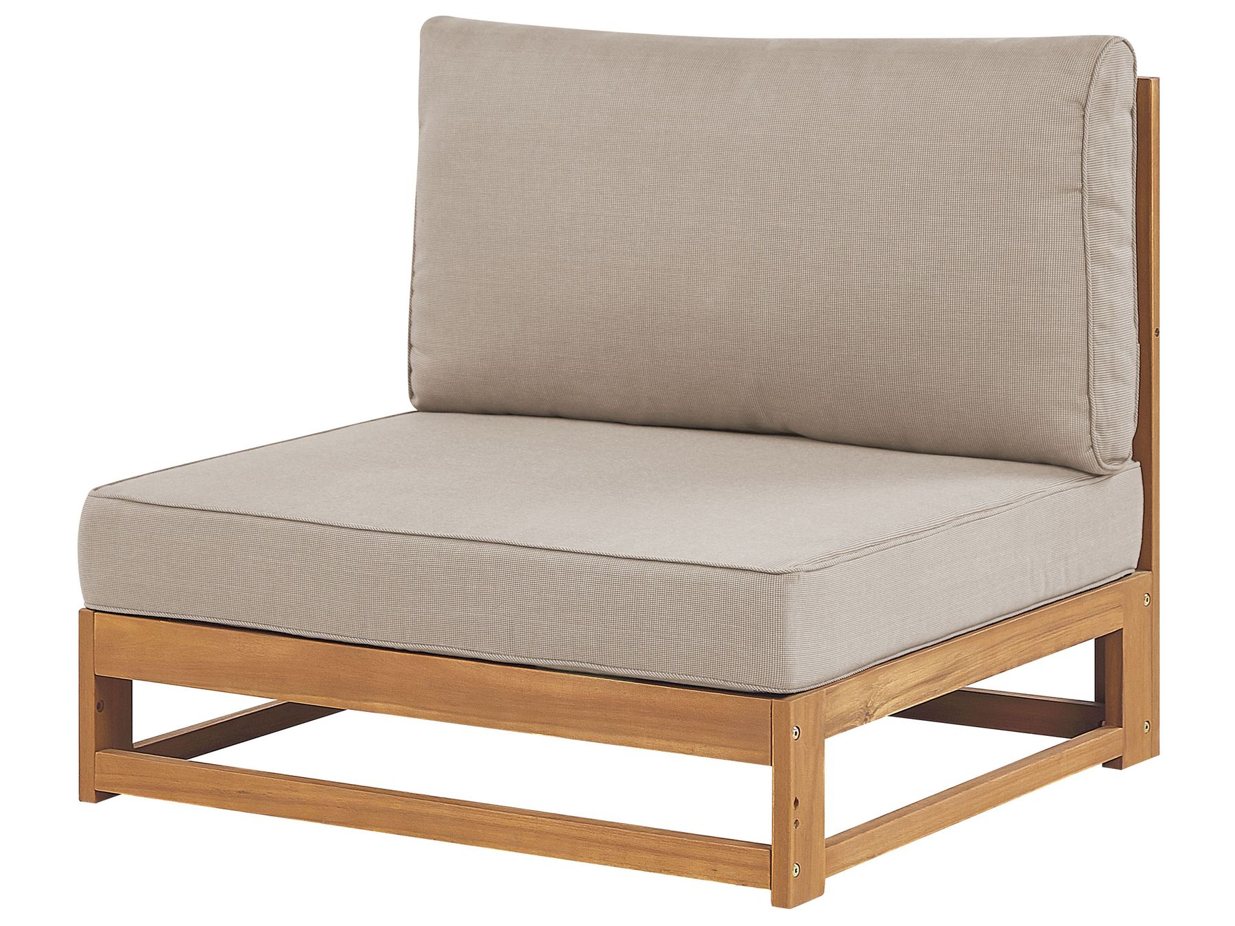Garden Lounge Set with Table 5 Seater TIMOR Modular Certified Acacia Wood Light Brown
