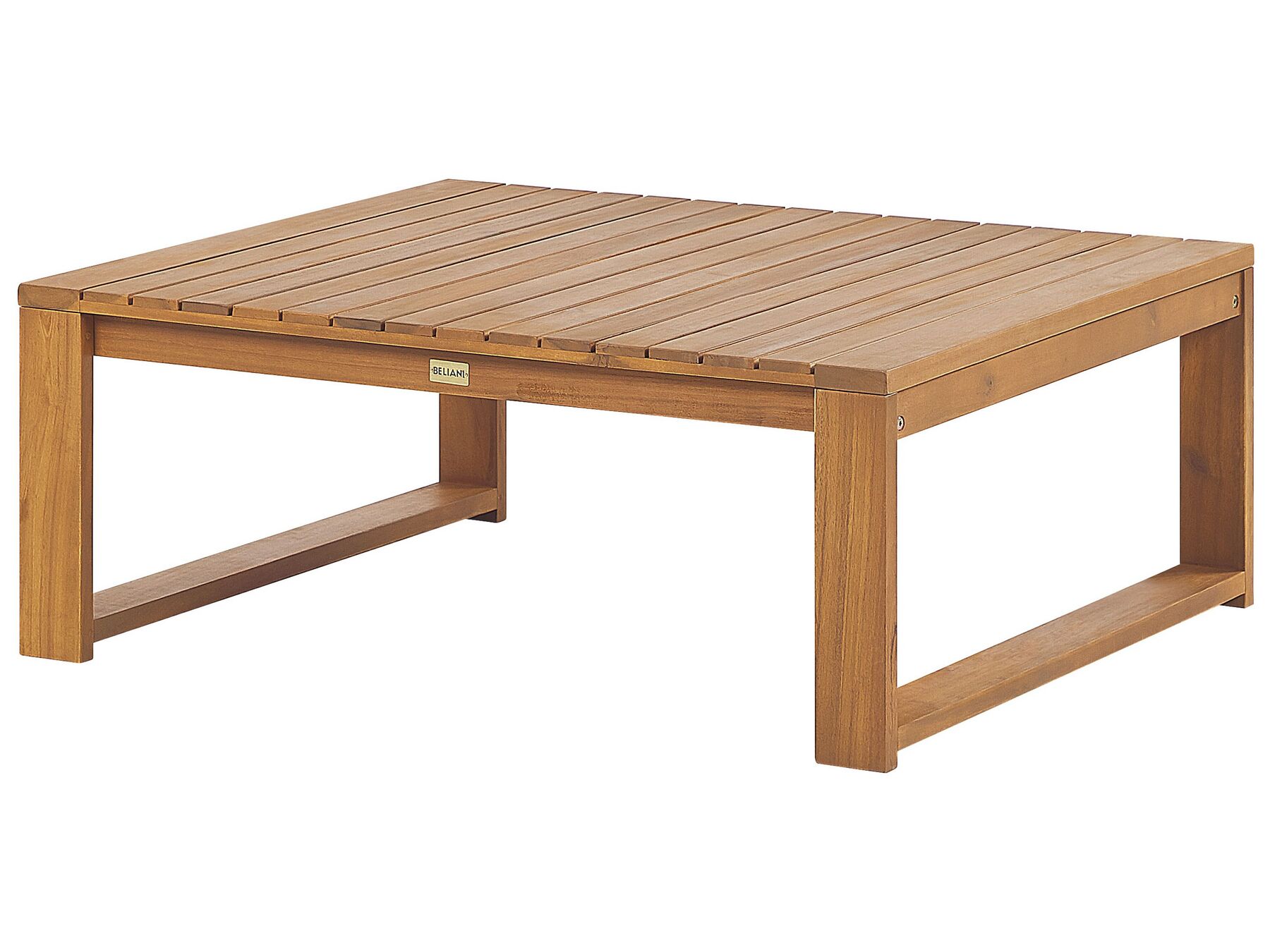 Garden Lounge Set with Table 4 Seater TIMOR Modular Certified Acacia Wood Light Brown