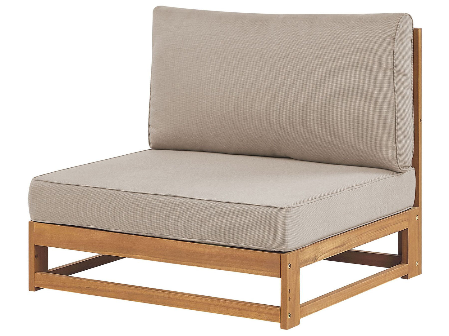 Garden Sofa 3 Seater TIMOR Modular Certified Acacia Wood Light Brown