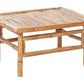 Garden Lounge Set with Table 4 Seater CERRETO Bamboo Wood Off-White
