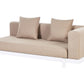 Garden Corner Sofa with Table 5 Seater MISSANELLO Beige