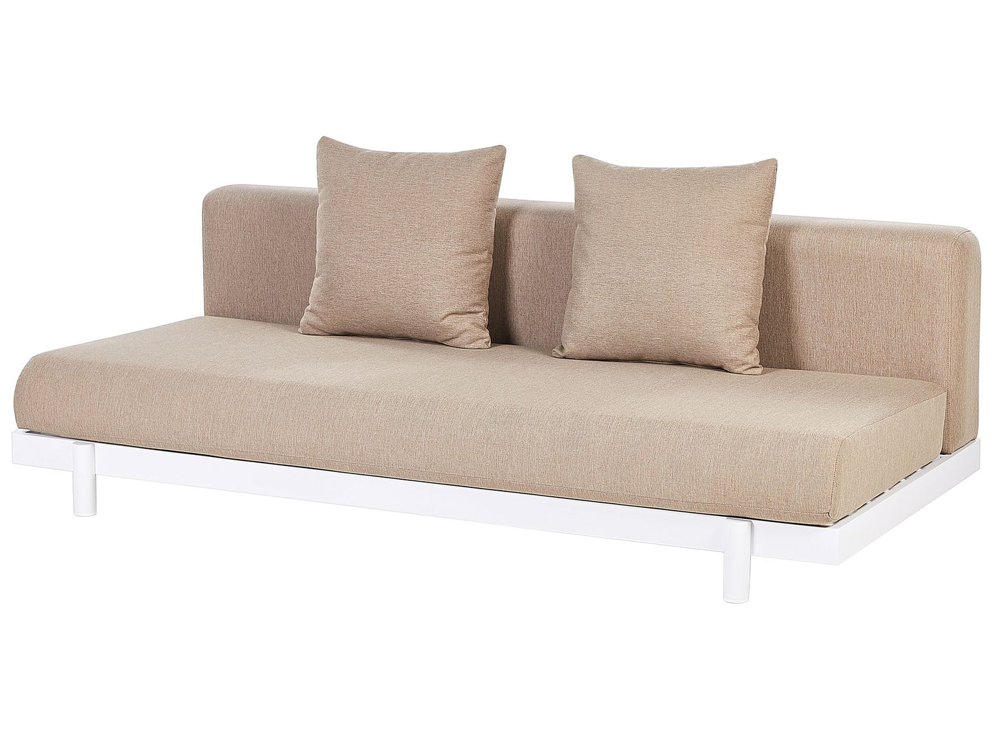 Garden Corner Sofa with Table 5 Seater MISSANELLO Beige