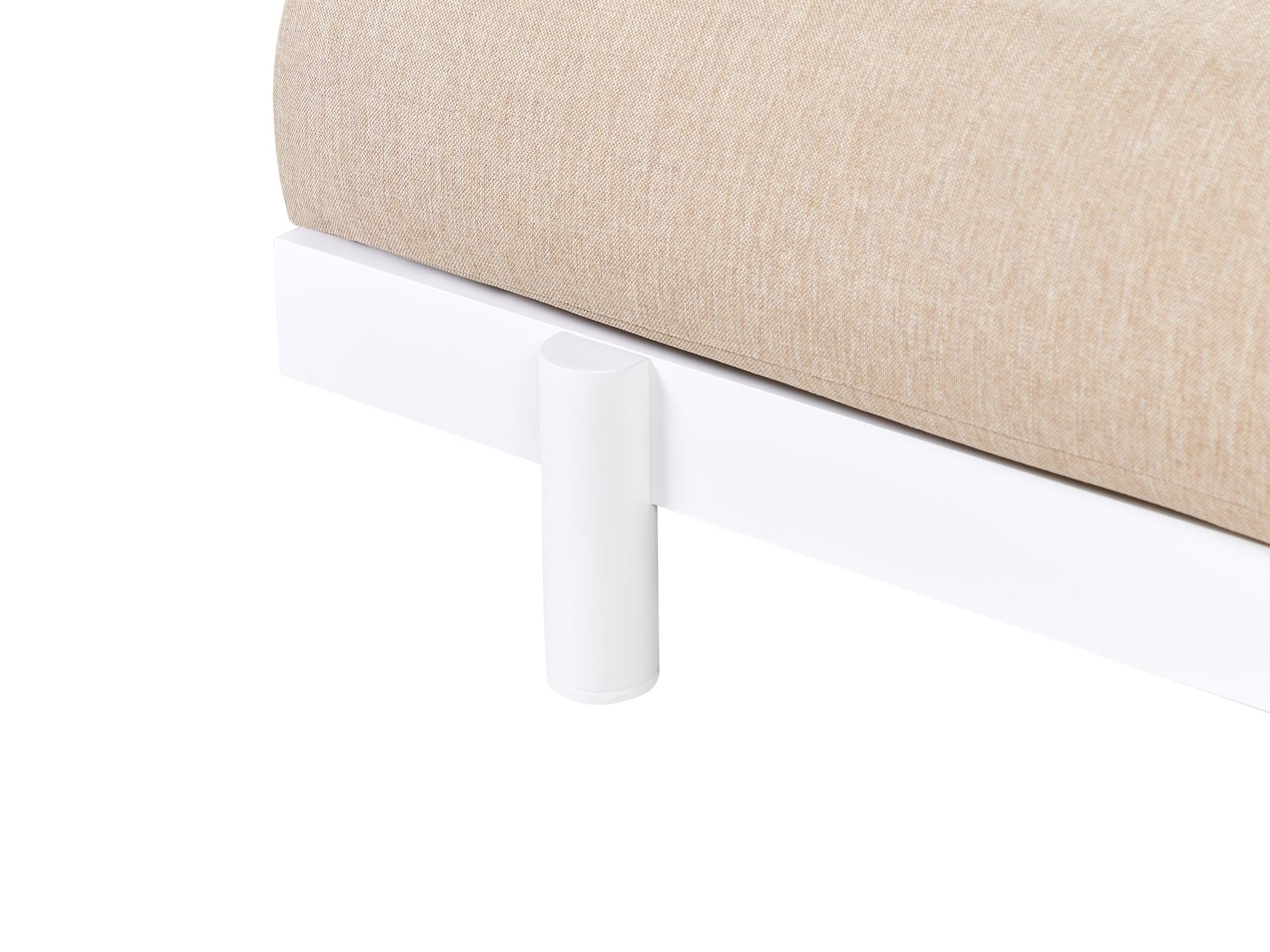 Garden Corner Sofa with Table 5 Seater MISSANELLO Beige
