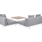 Garden Corner Sofa with Table 5 Seater MISSANELLO Grey