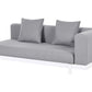Garden Corner Sofa with Table 5 Seater MISSANELLO Grey
