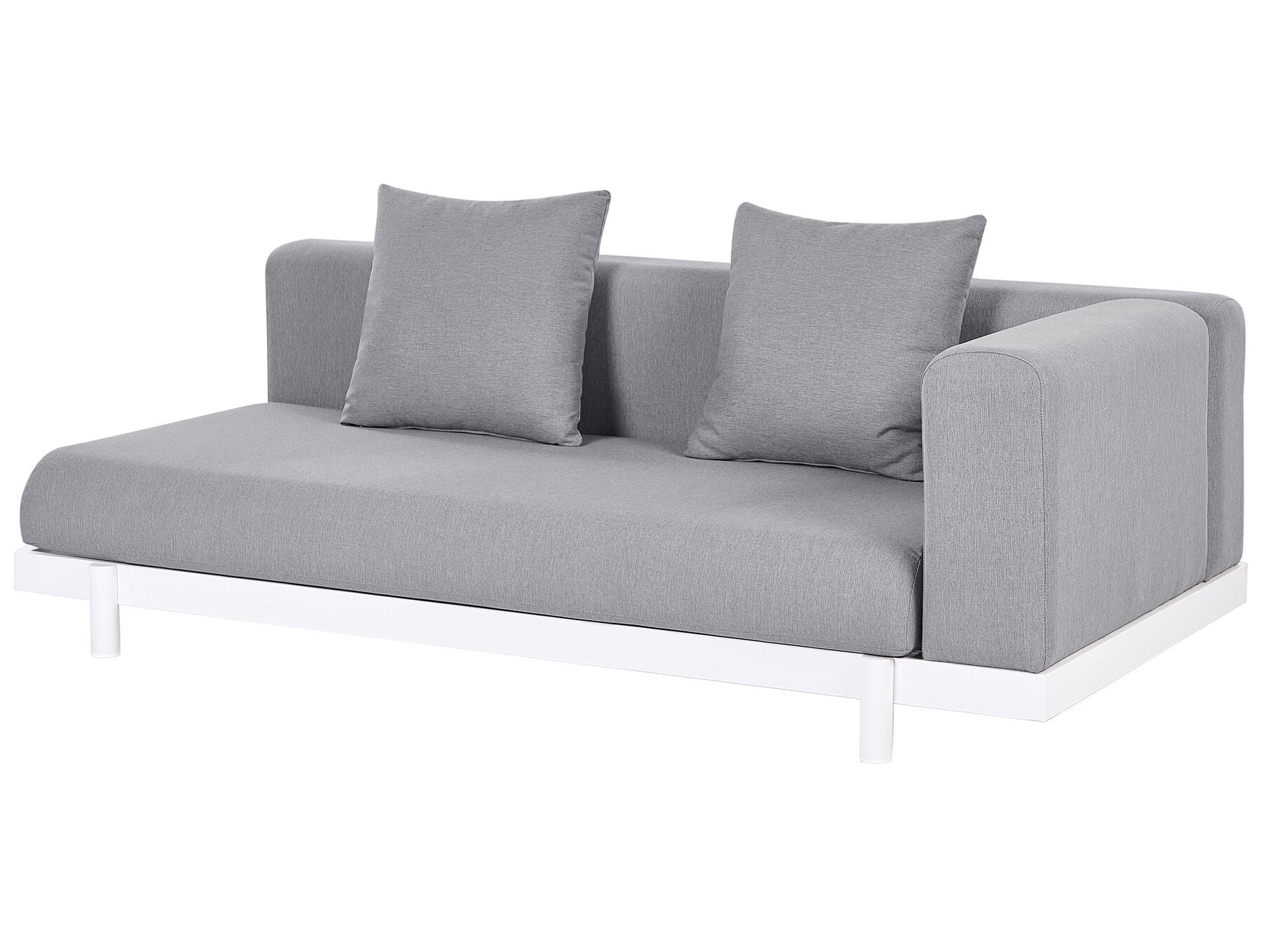 Garden Corner Sofa with Table 5 Seater MISSANELLO Grey