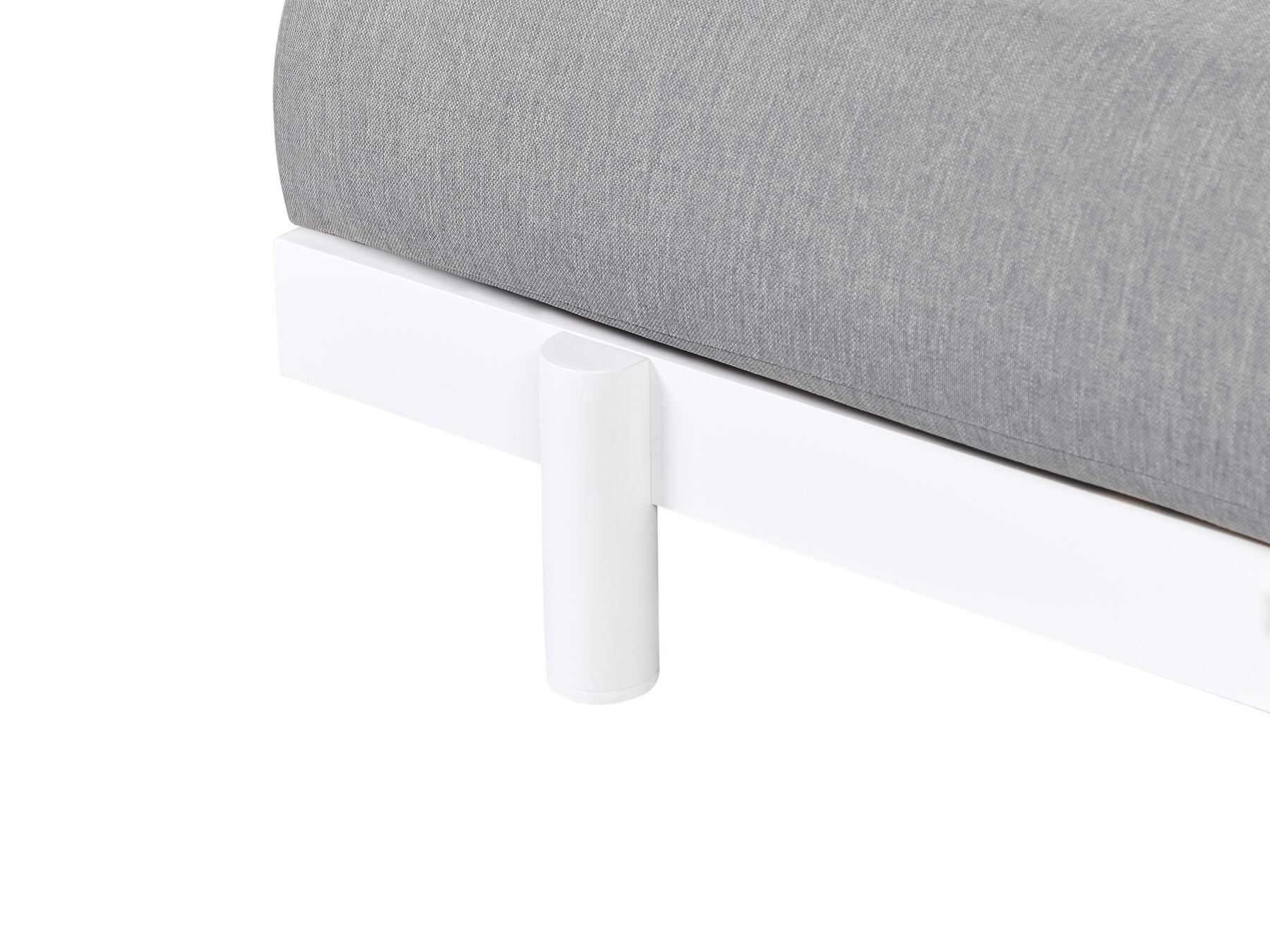 Garden Corner Sofa with Table 5 Seater MISSANELLO Grey