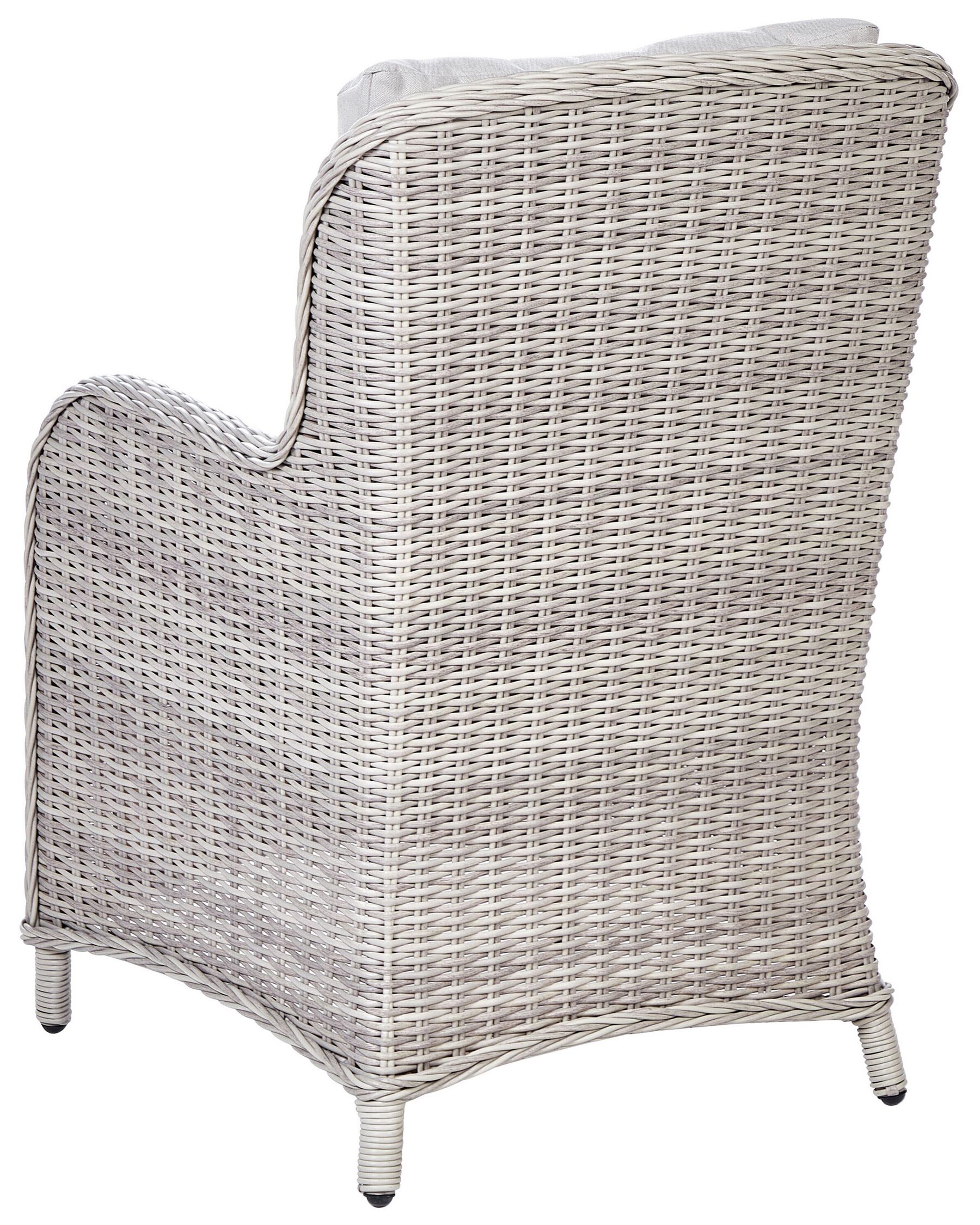 Set of 2 Garden Armchairs CASCAIS PE Rattan Beige