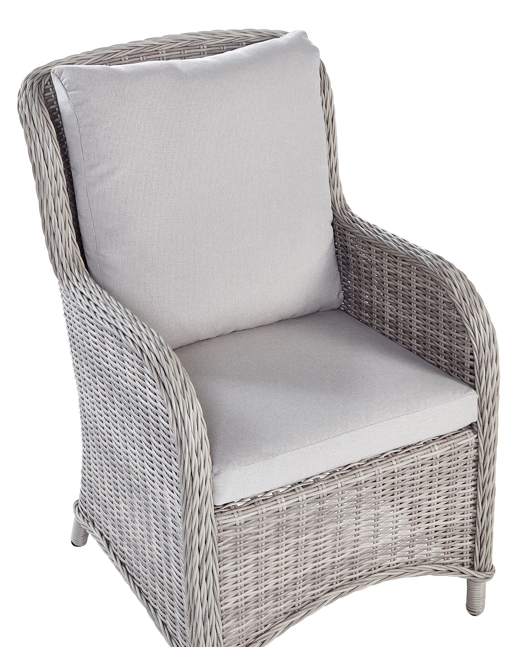 Set of 2 Garden Armchairs CASCAIS PE Rattan Beige