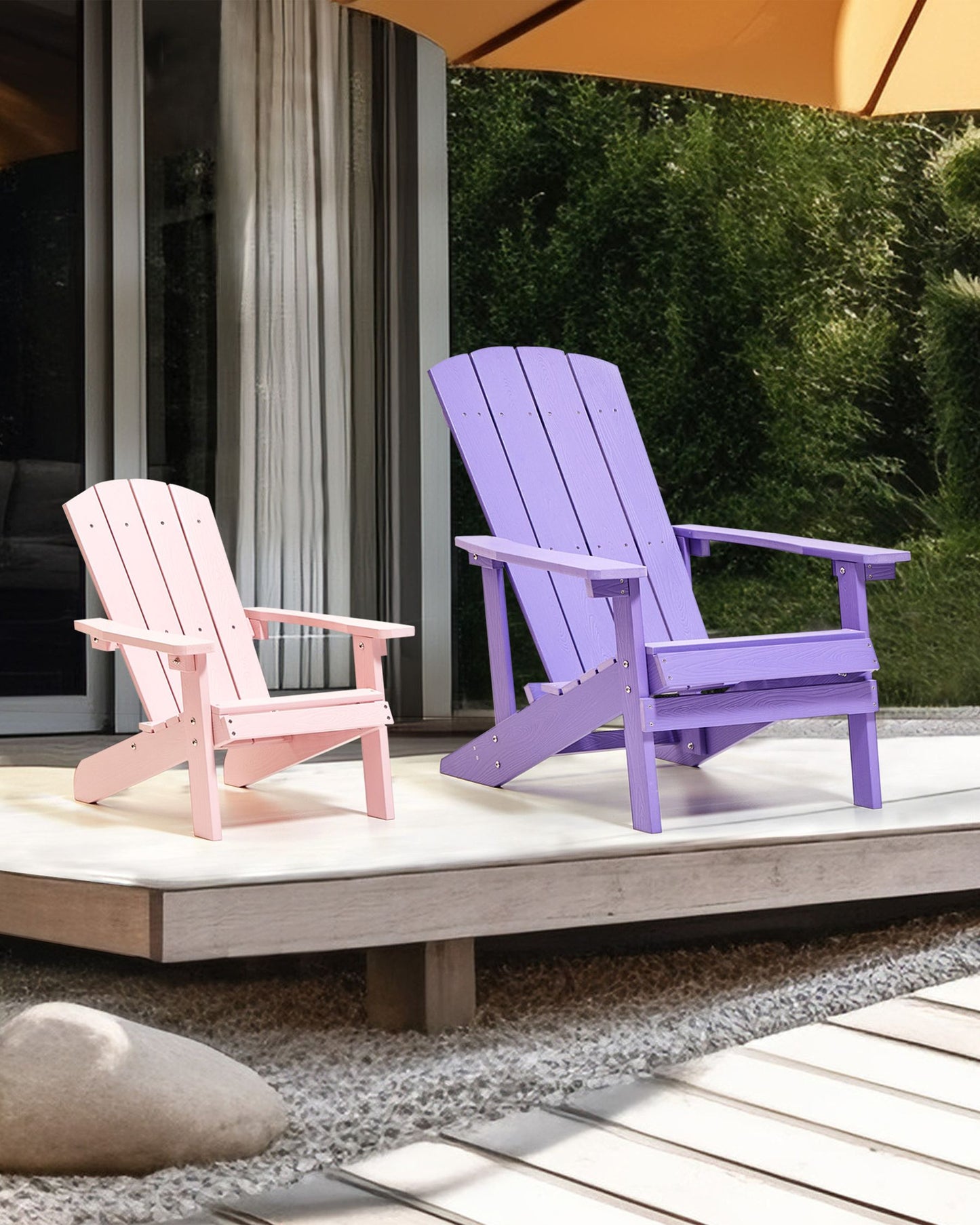 Garden Kids Chair Pink ADIRONDACK