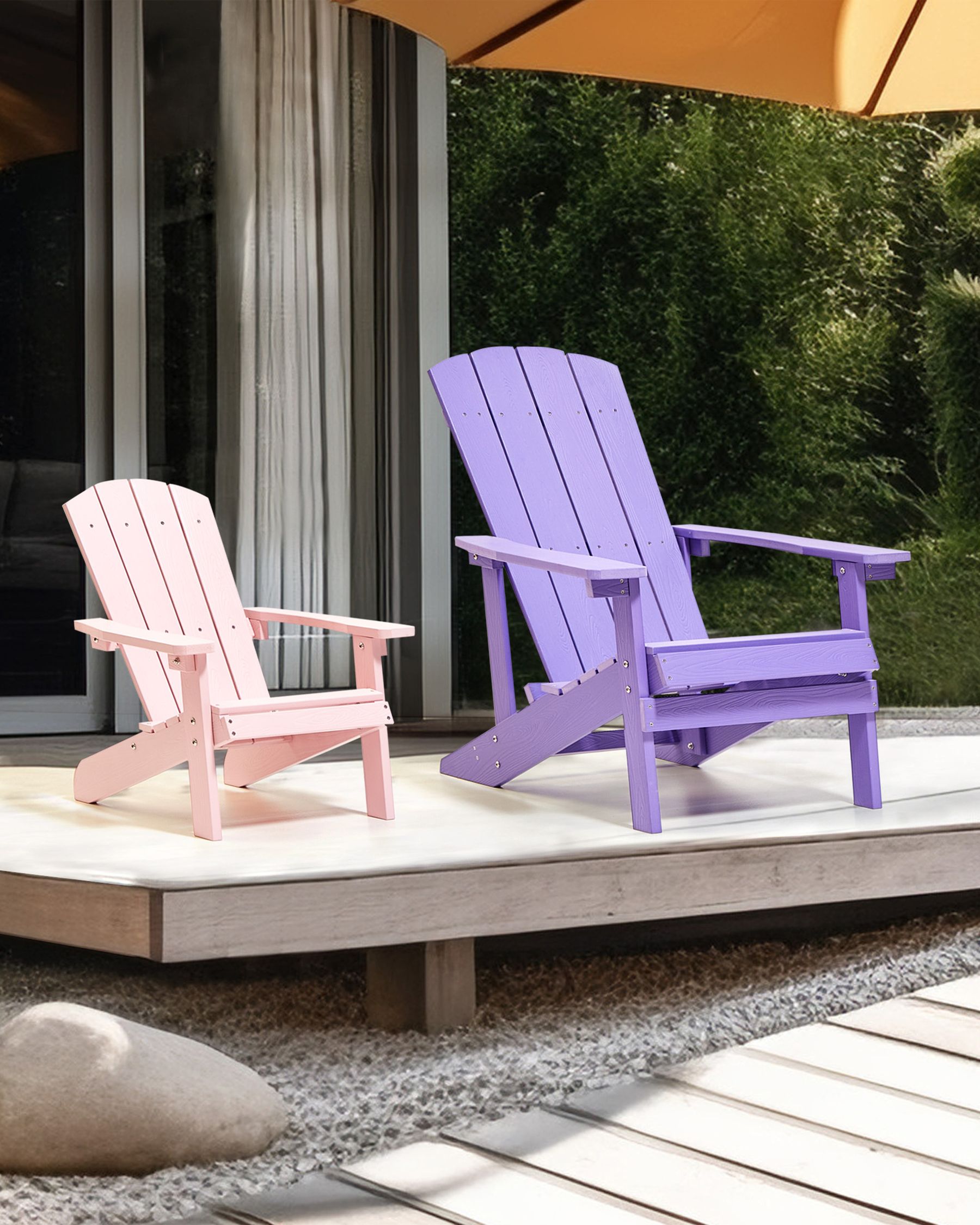 Garden Kids Chair Pink ADIRONDACK