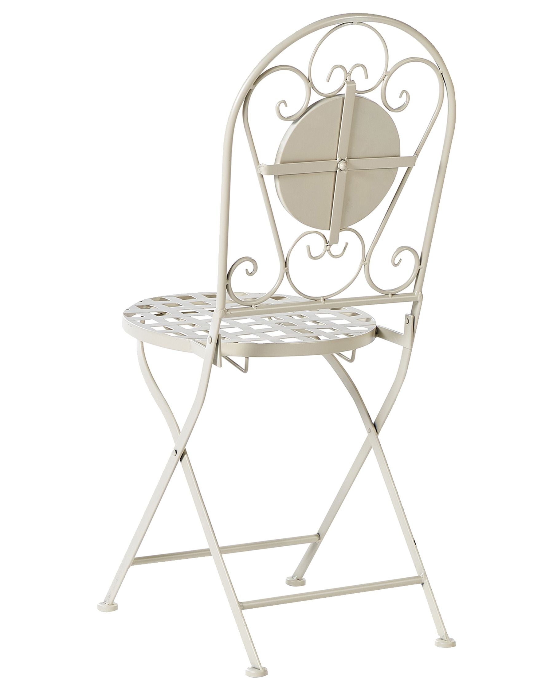 Set of 2 Garden Chairs SPELLO Metal White