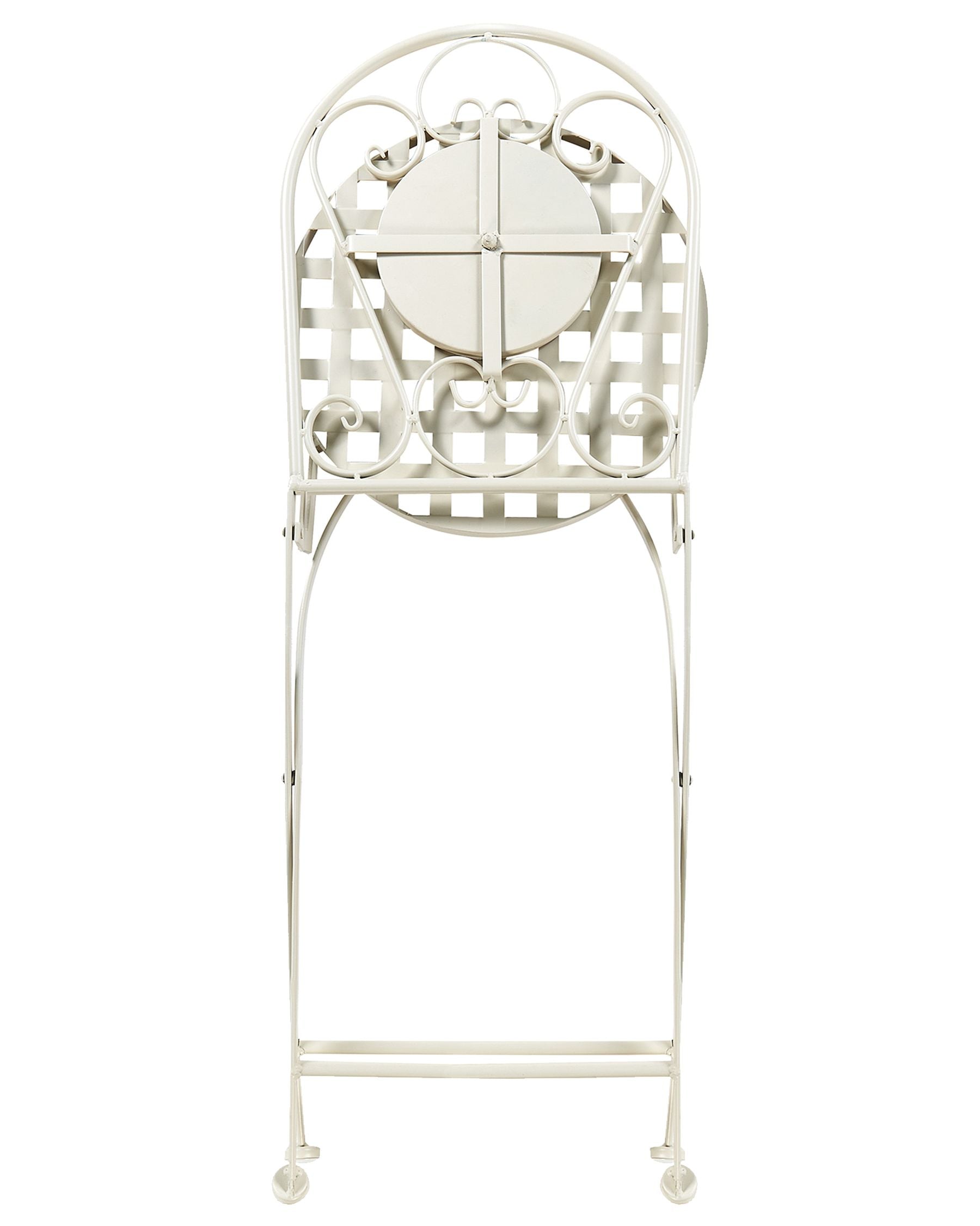 Set of 2 Garden Chairs SPELLO Metal White