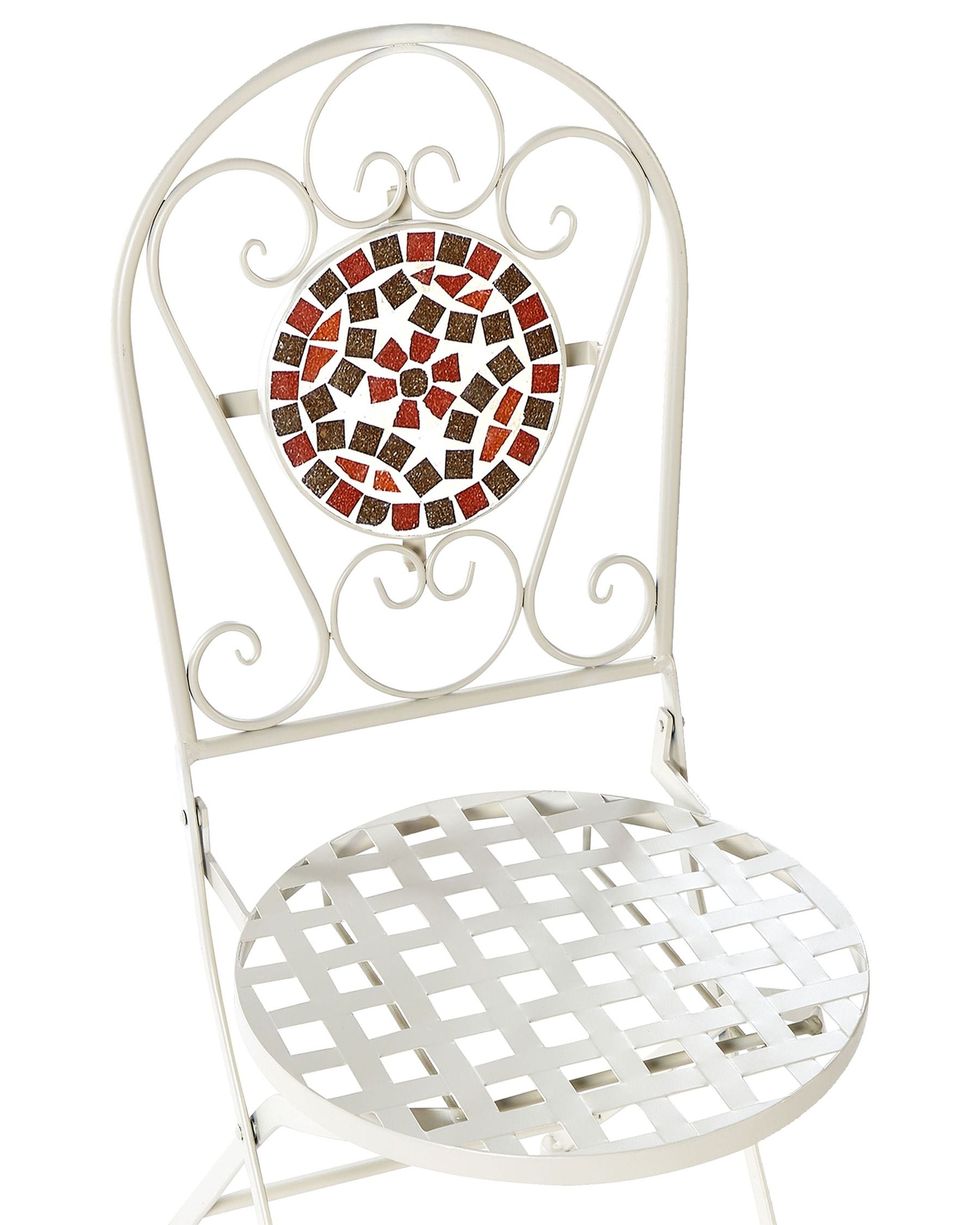 Set of 2 Garden Chairs SPELLO Metal White