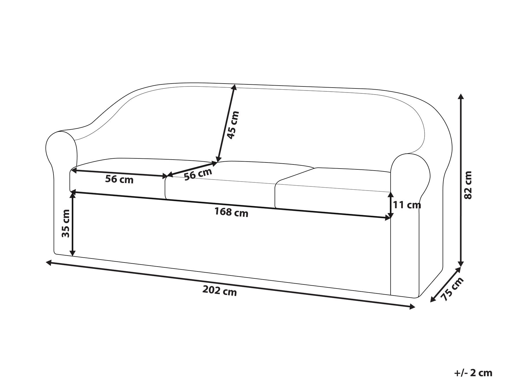 Garden Sofa 3 Seater LIVADEIA Rattan Natural