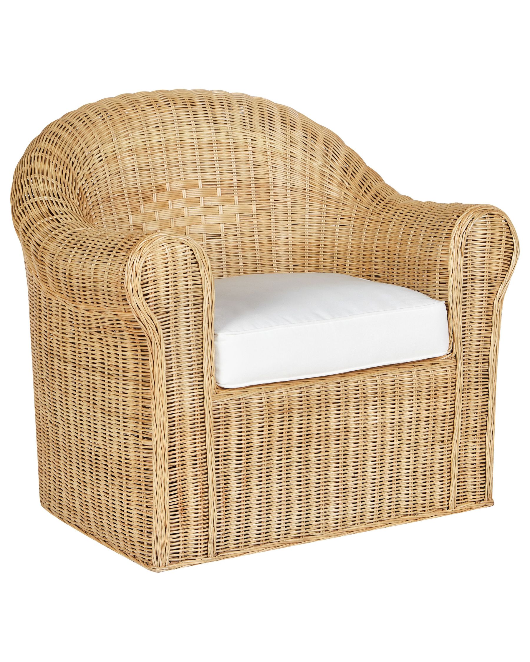 Garden Armchair LIVADEIA Rattan Natural