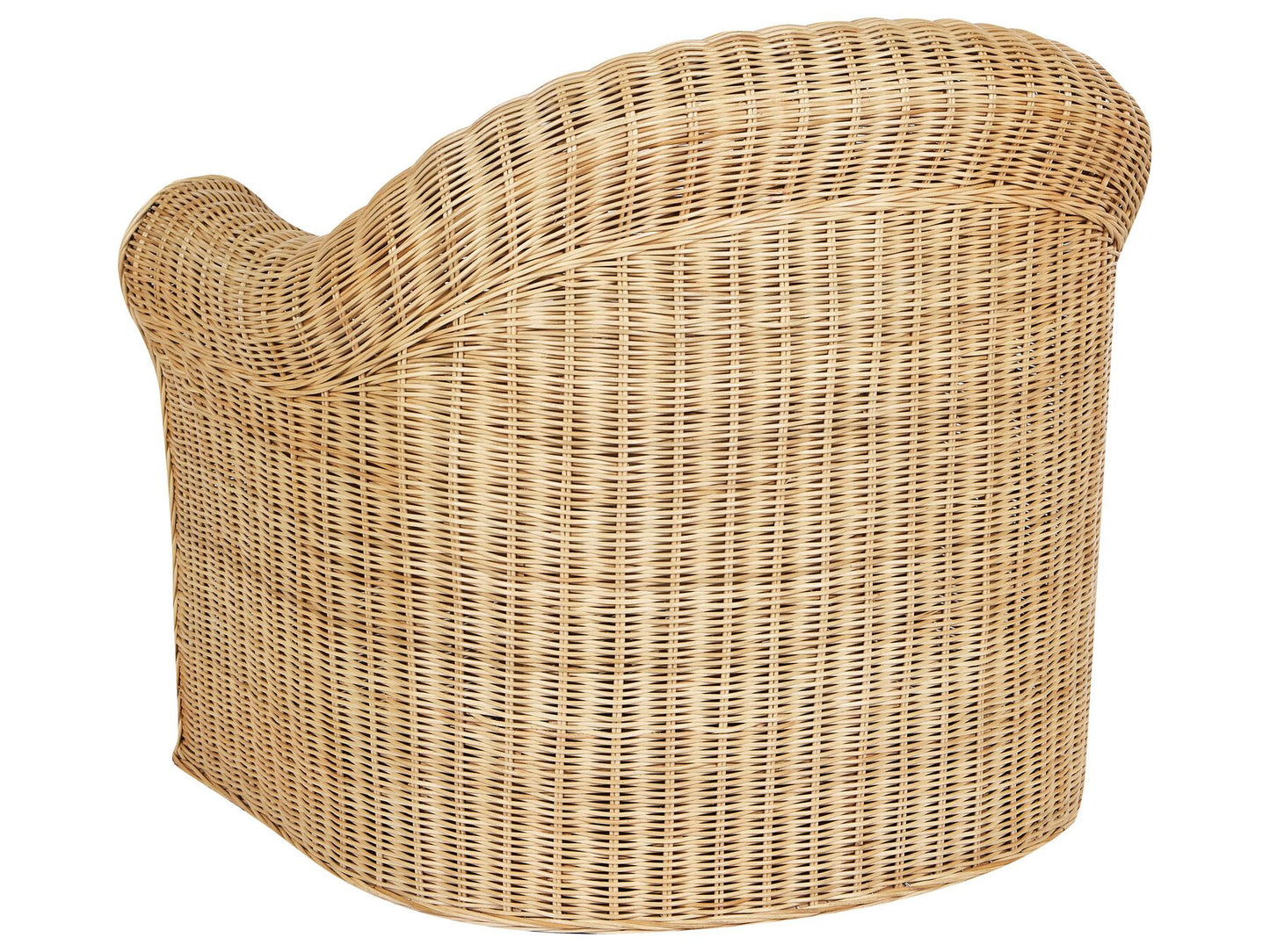 Garden Lounge Set with Table 5 Seater Rattan Natural
