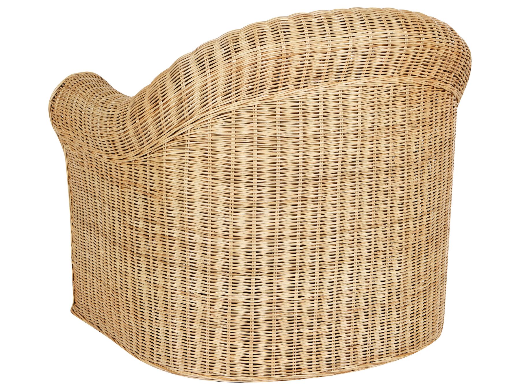 Garden Lounge Set with Table 5 Seater Rattan Natural