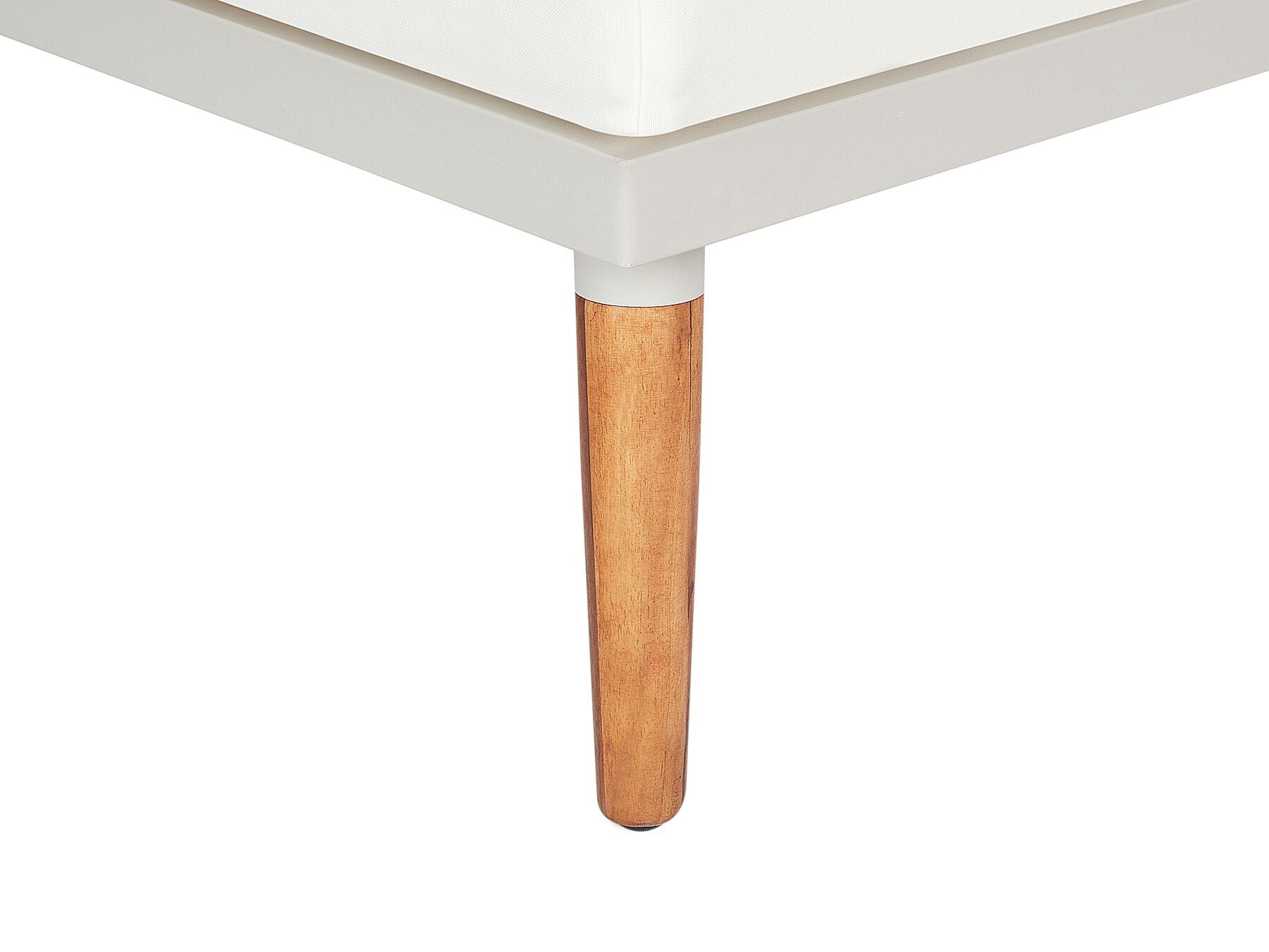 Garden Corner Sofa with Table 5 Seater CORATO Acacia Wood Off-White