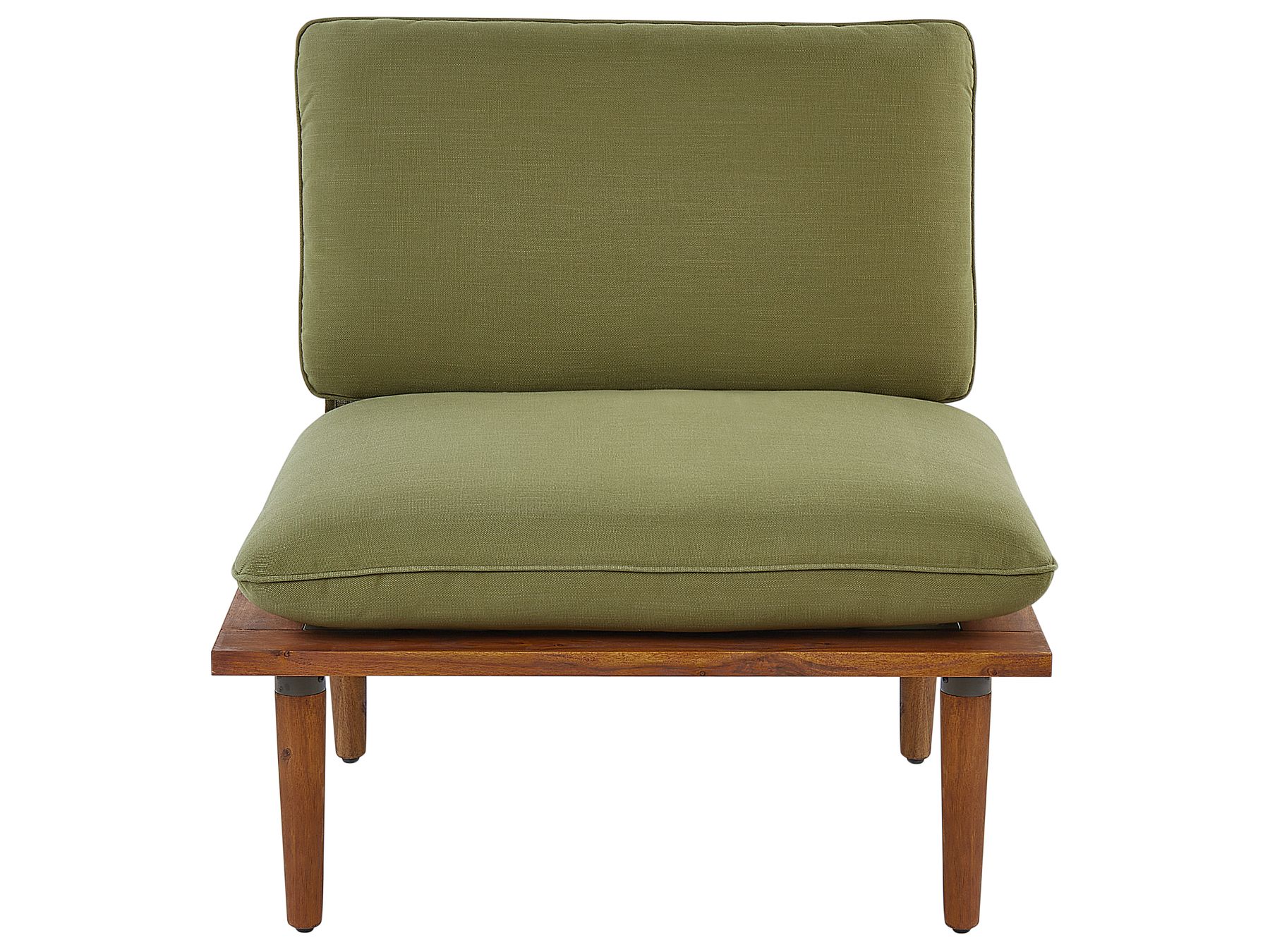 Garden Lounge Set with Table 4 Seater FRASCATI Modular Certified Acacia Wood Olive Green