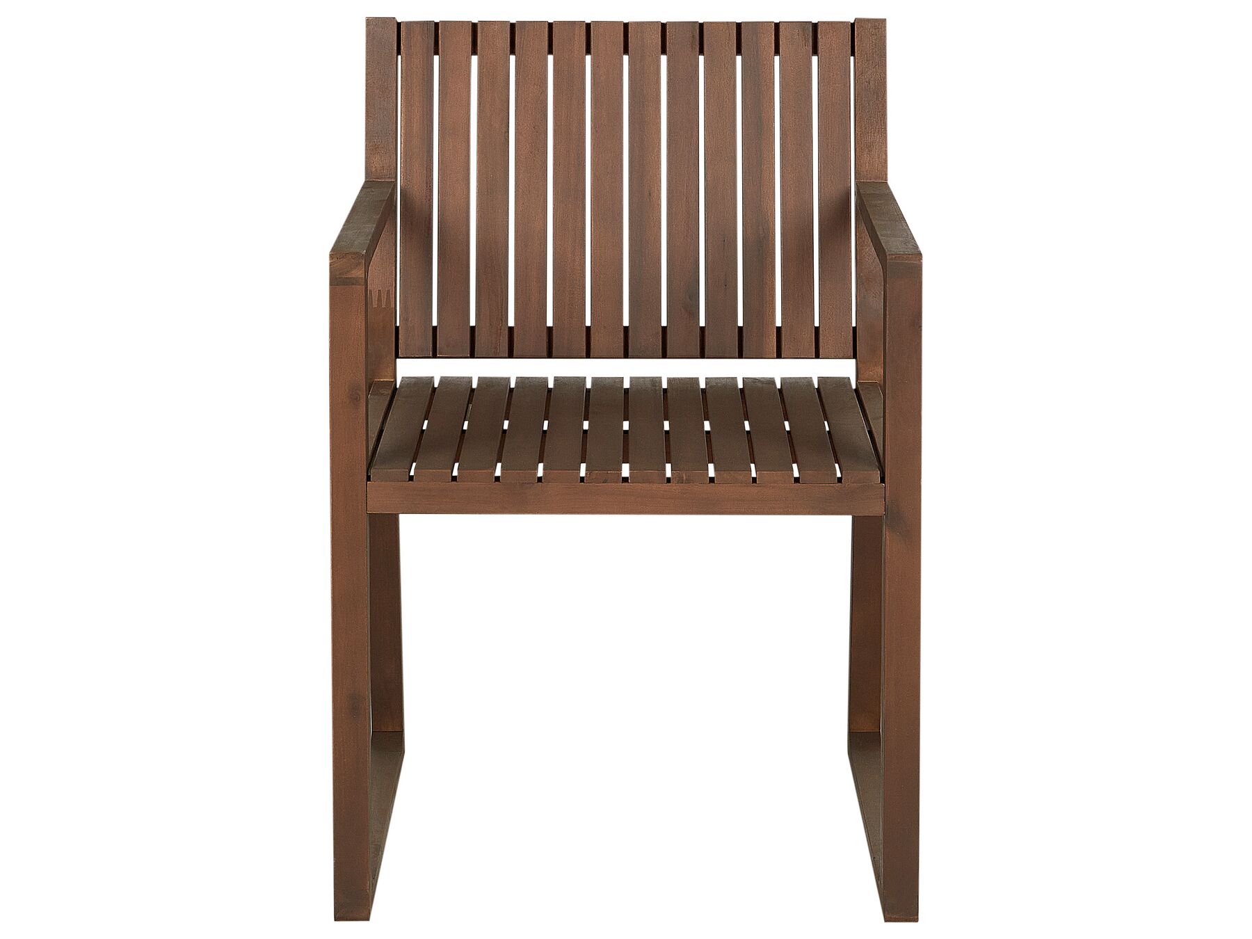 Garden Dining Set 6 Seater SASSARI Acacia Wood Dark Brown