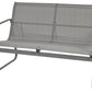 Garden Lounge Set with Table 4 Seater BARREA Metal Grey