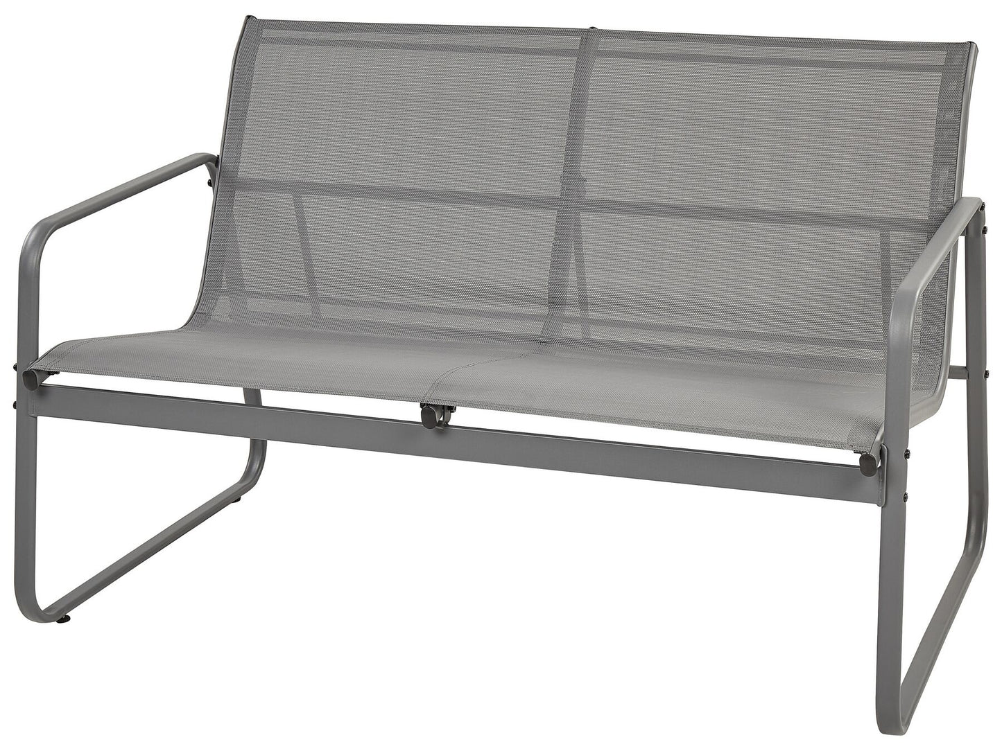 Garden Lounge Set with Table 4 Seater BARREA Metal Grey
