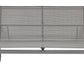 Garden Lounge Set with Table 4 Seater BARREA Metal Grey