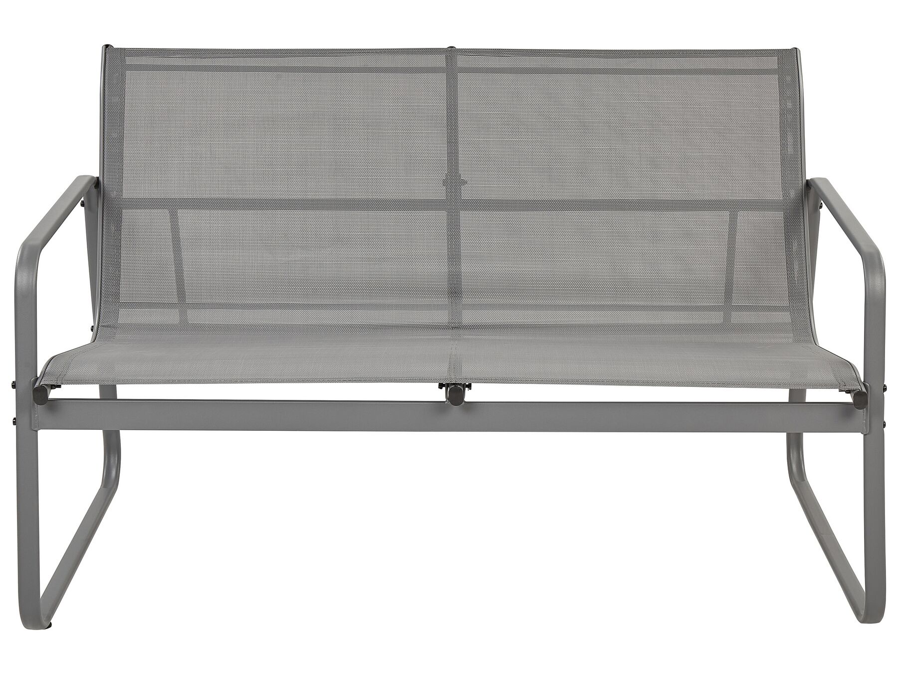 Garden Lounge Set with Table 4 Seater BARREA Metal Grey