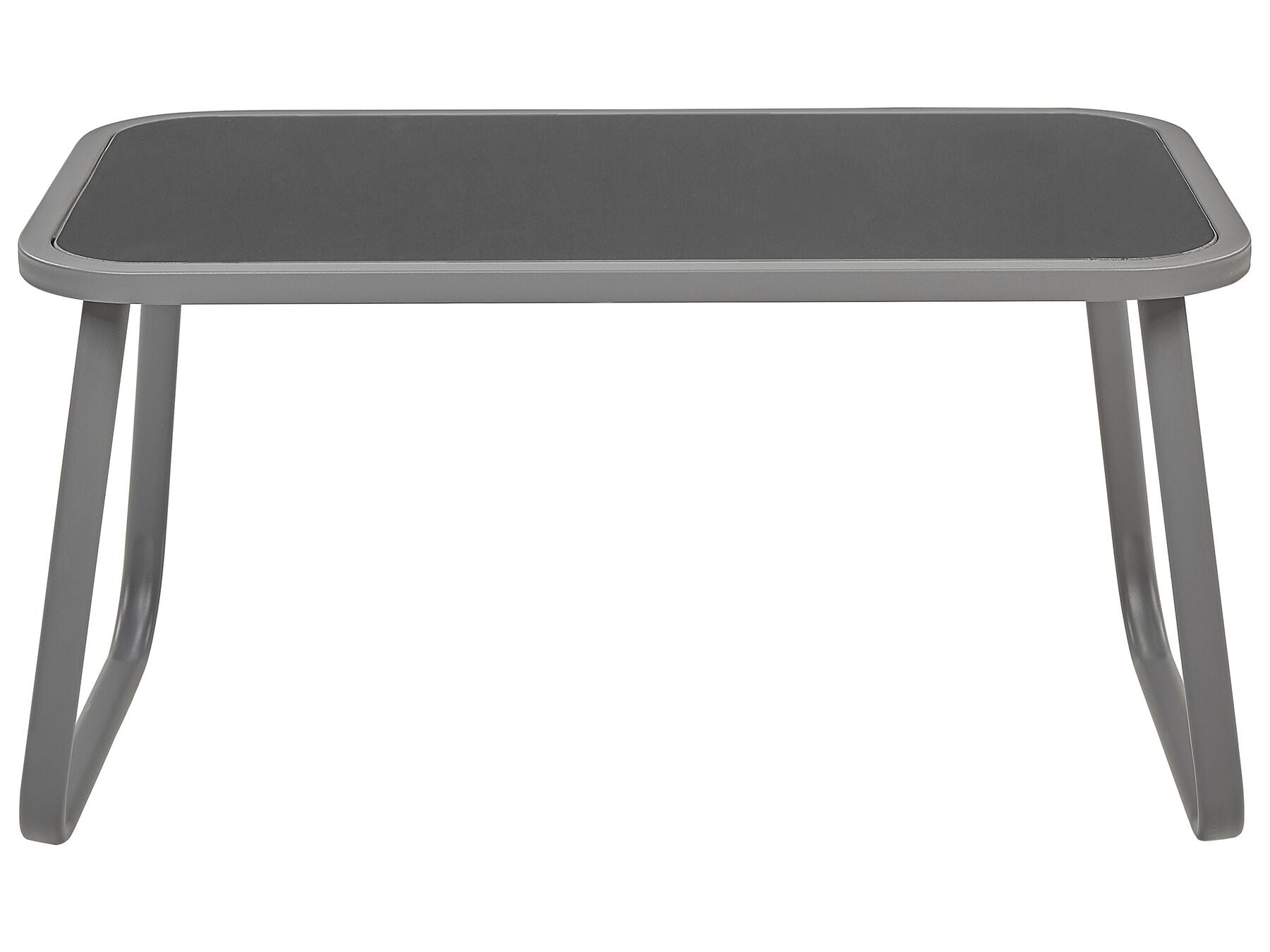 Garden Lounge Set with Table 4 Seater BARREA Metal Grey