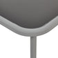 Garden Lounge Set with Table 4 Seater BARREA Metal Grey