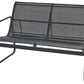 Garden Lounge Set with Table 4 Seater BARREA Metal Black